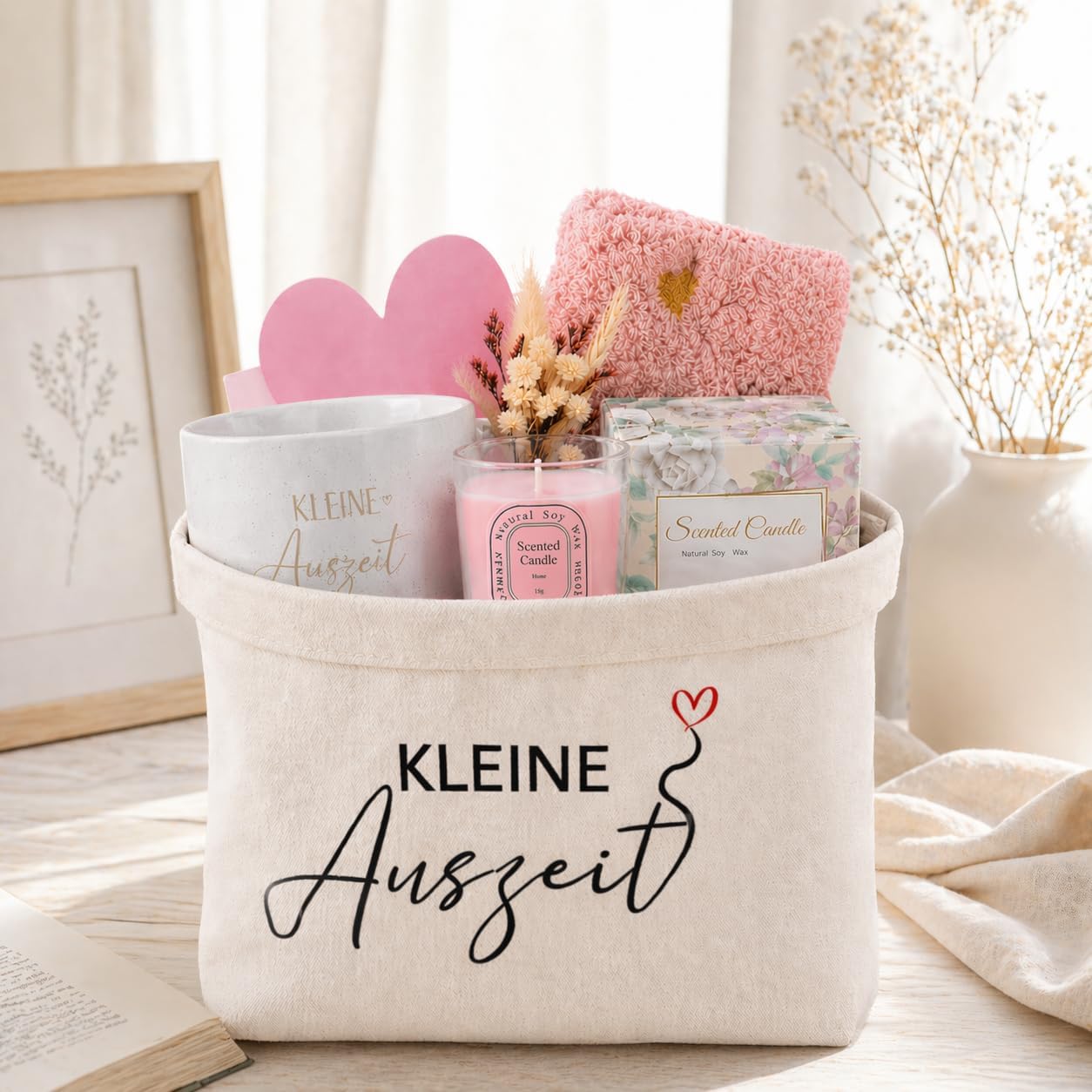 Geschenkset für Frauen – Kleines Auszeit-Wellness-Set, Selbstpflege-Geburtstagsgeschenk für Freundin, Kollegin, Schwester, Mama & Oma, Pink – Bild 5