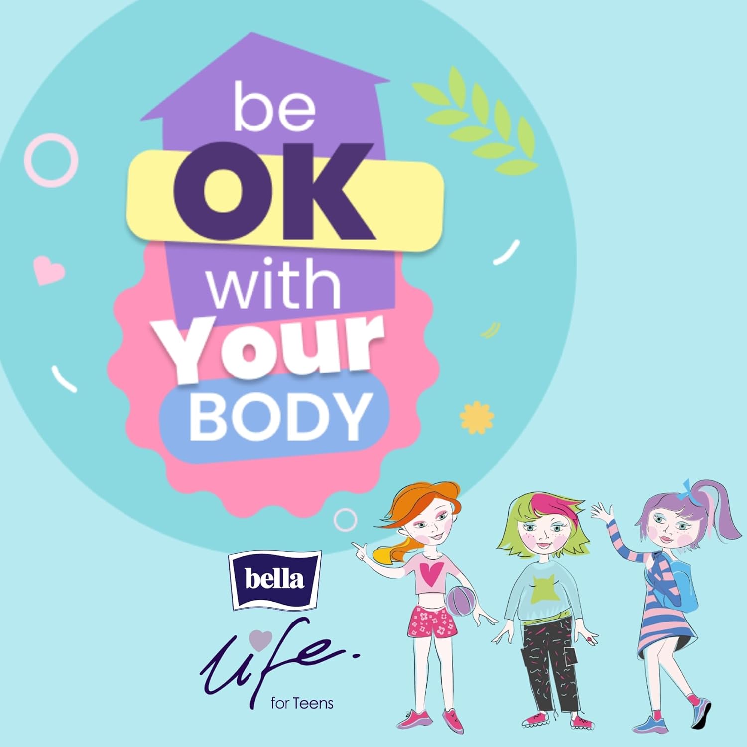 bella life for teens Set Sensitiv für die erste Periode | Damenbinden und Slipeinlagen für Mädchen im Teenageralter | Kit für die erste Periode | für Nacht und Normal | Dermatest: Sehr gut | 94 Stück – Bild 4