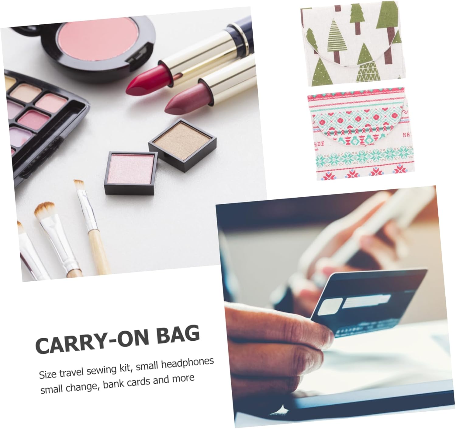 PACKOVE 5er-Pack Aufbewahrungstaschen für Damen, Hygieneprodukte, wasserdichter Organizer für Geldbörse, praktisch für Reisen und Outdoor-Aktivitäten – Bild 4