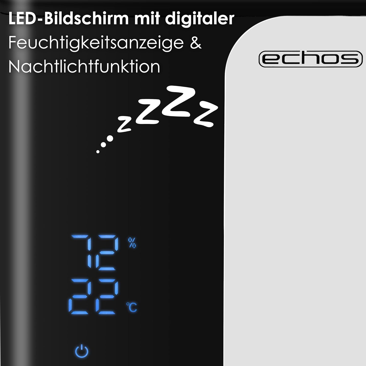 Ultraschall-Luftbefeuchter, 5 Liter, WiFi, Smart Life, App, Fernbedienung, Luftreiniger, Luftreiniger, integriertes Hygrometer, LED-Touch-Display, 12-Stunden-Timer, Nachtmodus, Warm- oder Kaltfunktion, HEPA-Filter – Bild 6
