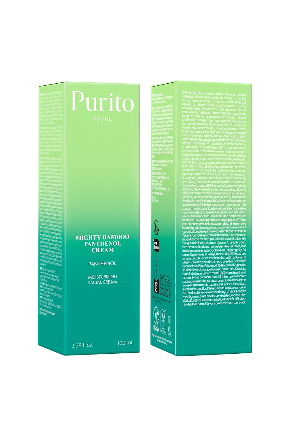 PURITO Panthenol 10 % Post-Akne-Creme | Feuchtigkeitscreme für Hautunreinheiten, Barrierereparatur | Silikonfrei, nicht komedogen, parfümfrei, vegan und tierversuchsfrei | Koreanische Hautpflege, 100 ml 3,38 fl.oz – Bild 8