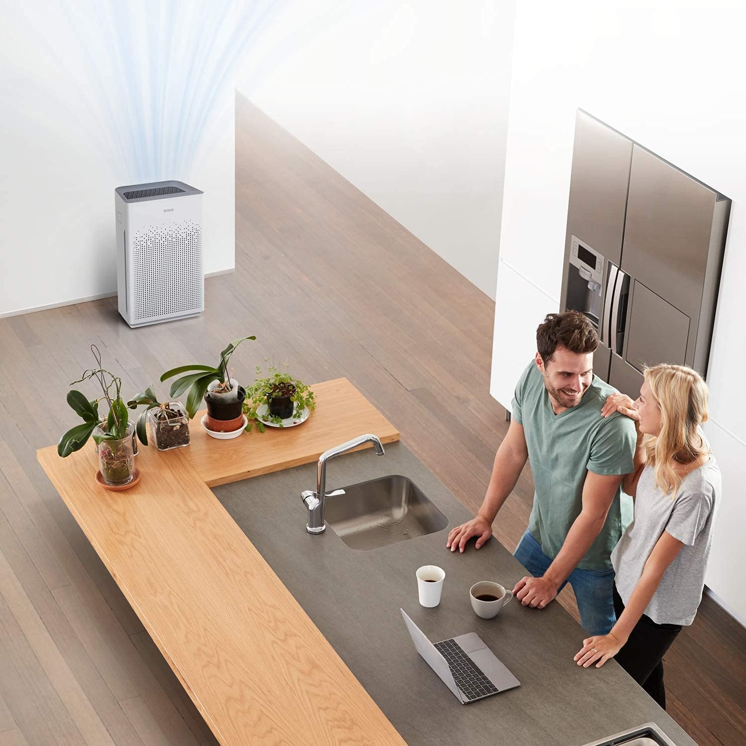 WINIX Zero-S Luftreiniger für Allergiker, CADR 400 m³/h, 100 m², Luftreiniger für Raucherzimmer gegen Allergien, Staub, Pollen, Tierhaare, Luftqualitätsanzeige, automatischer Schlafmodus, weiß – Bild 7