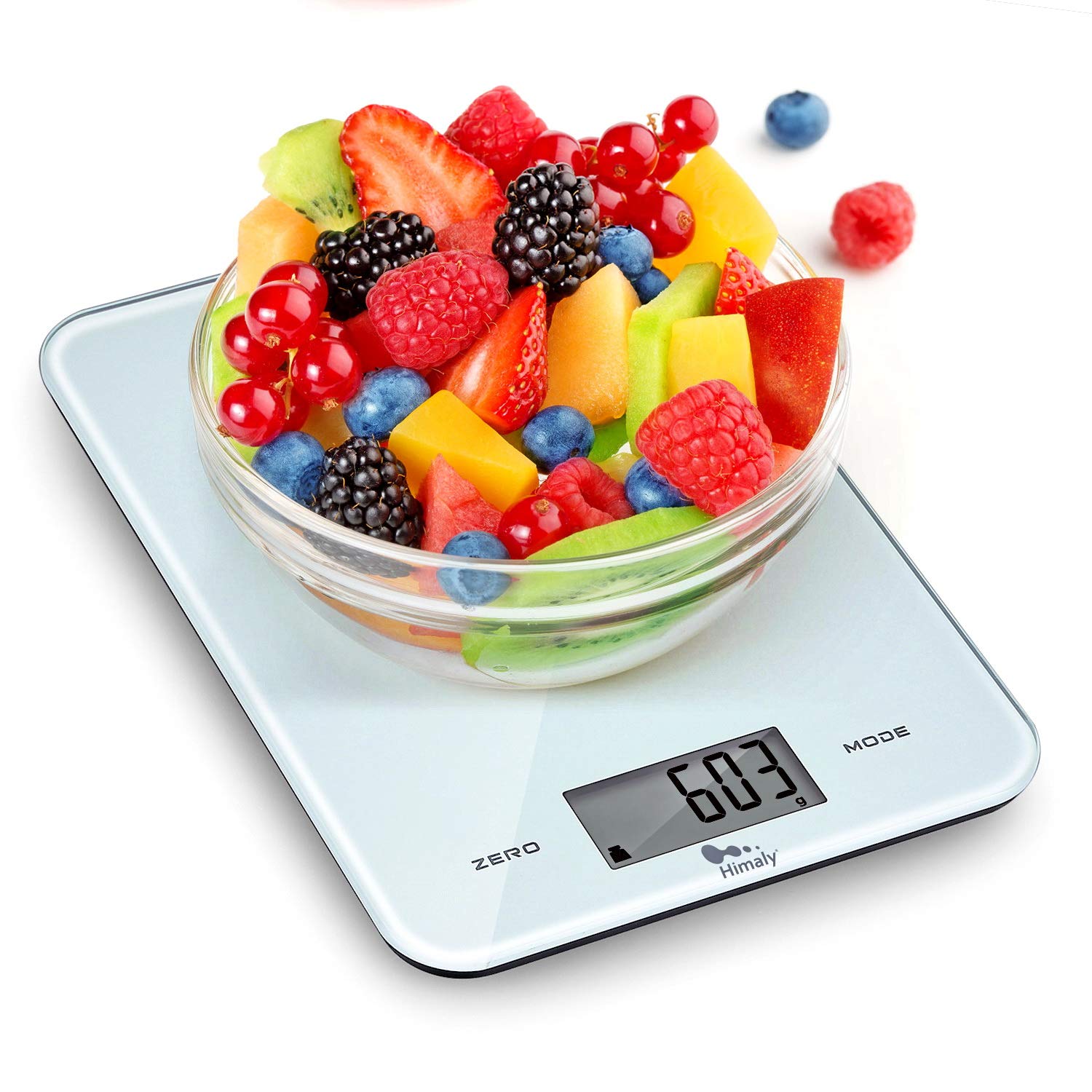 himaly Digitale Küchenwaage 10 kg, digitale Waage, Briefwaage mit Tara-Funktion, Sensor-Touch, großes LED-Display, automatische Abschaltung, elektronische Waage für Lebensmittel, Backen, Kochen – Bild 4