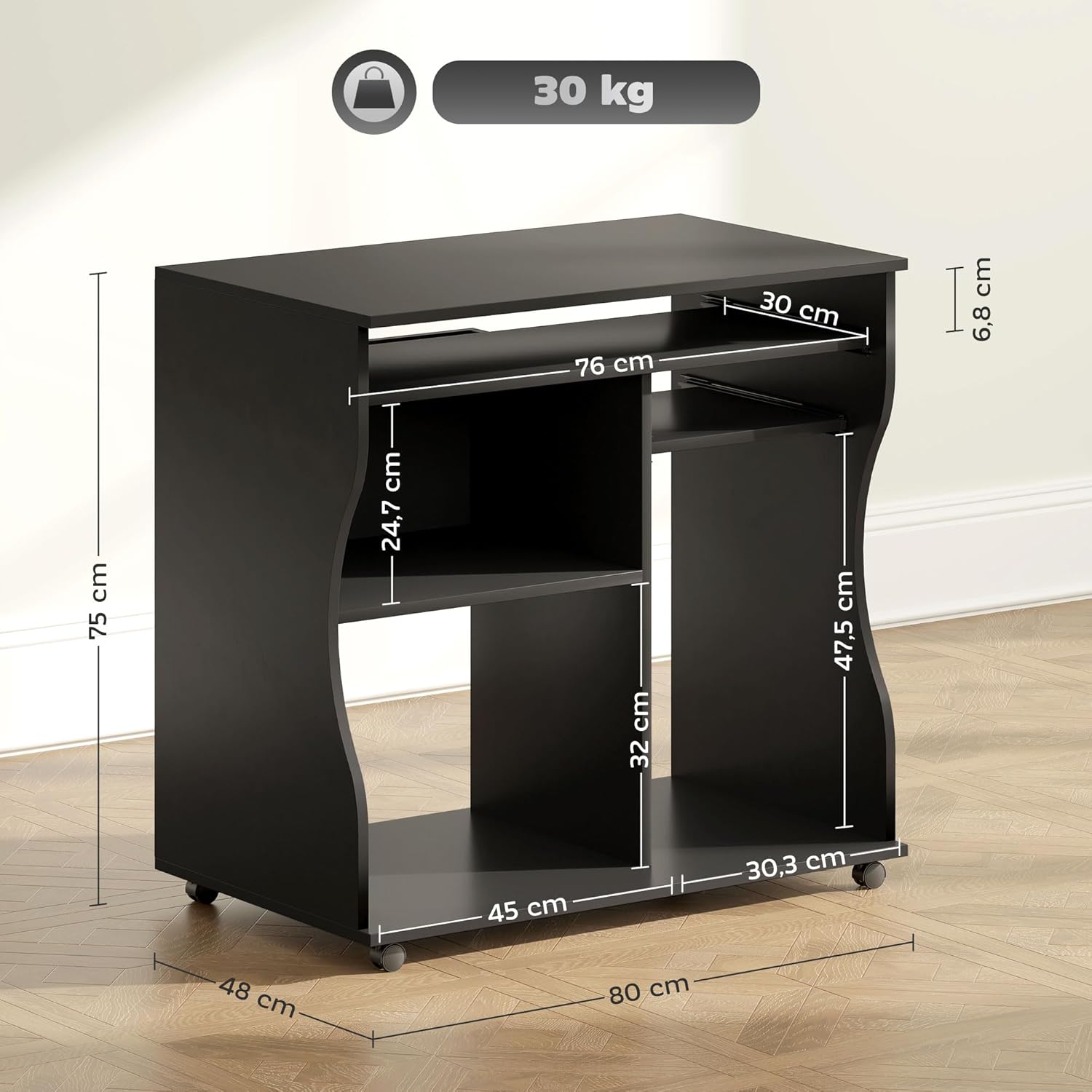 Homcom Eckschreibtisch, Schreibtisch, Bürotisch, PC-Tisch, Computertisch – verschiedene Modelle – Bild 3