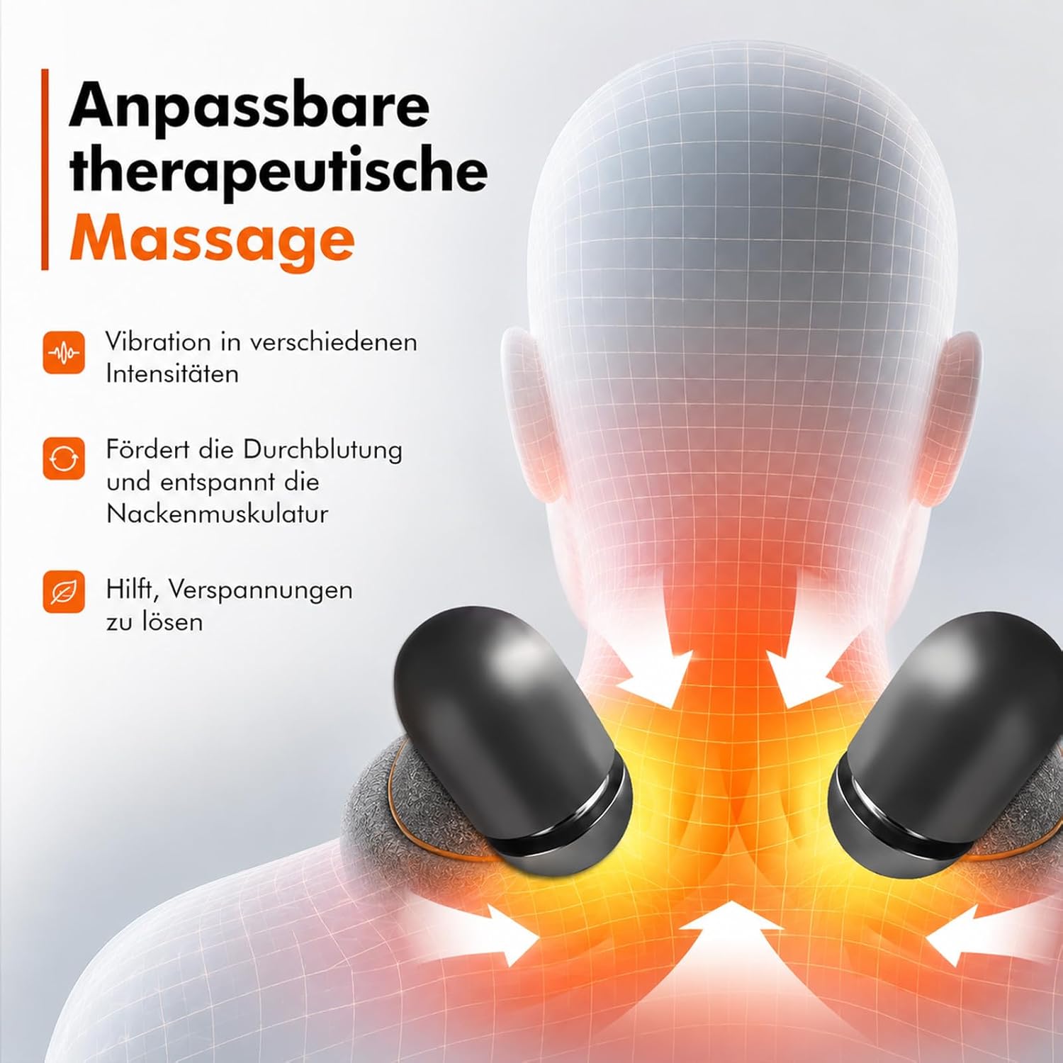 Theratex 3-In-1 Massagegerät Nacken, Original Theratex 3-In-1 Massagegerät, Drei erweiterte Funktionen: Vibration, Wärmeanwendung und Traktion, ein entspannendes und wohltuendes Massageerlebnis – Bild 4