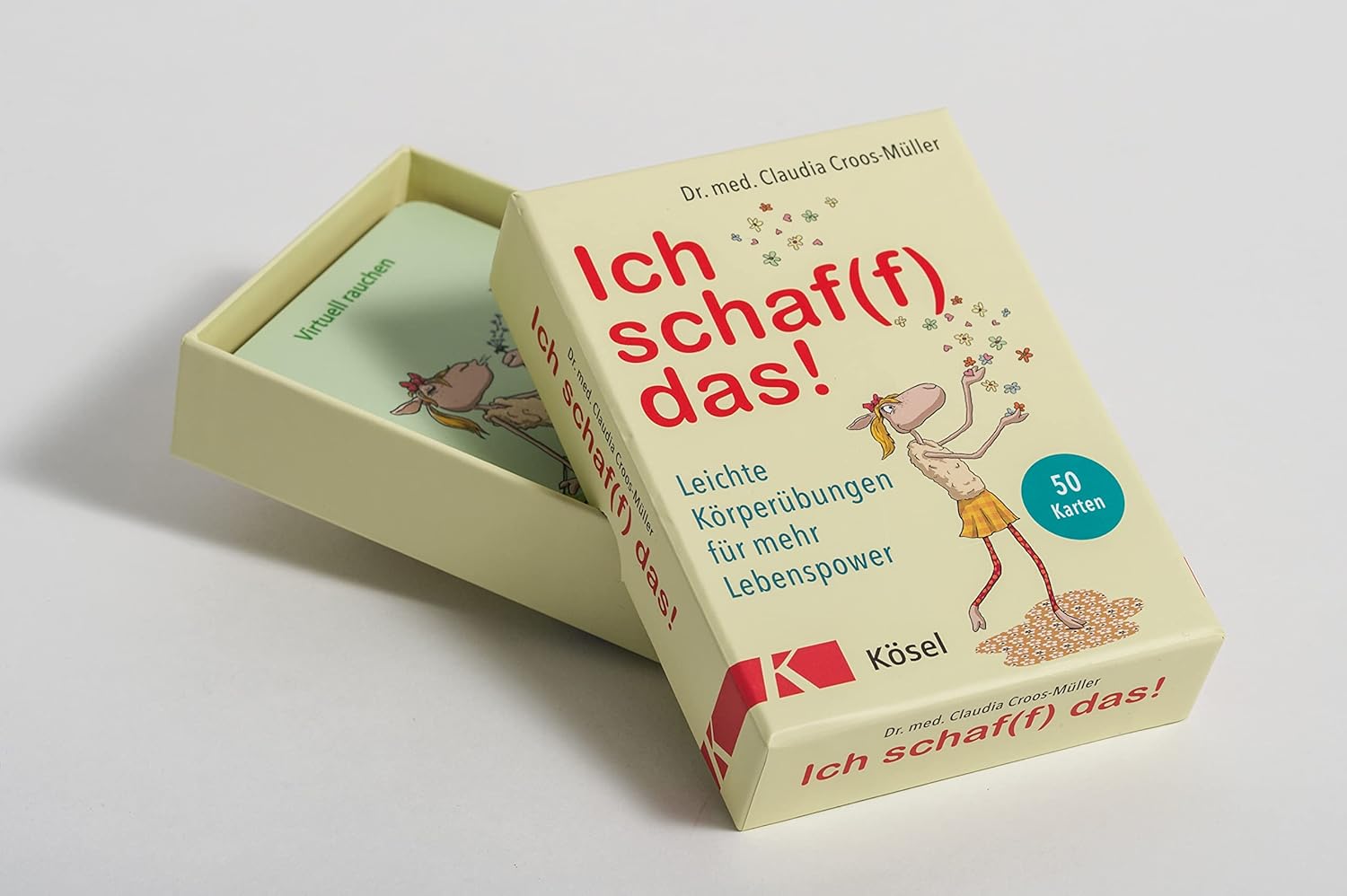 Ich schaf(f) das!: Leichte Körperübungen für mehr Lebenspower. 50 Karten - Mit Stülpdeckelschachtel und Booklet (Claudia Croos-Müller, Band 8) – Bild 2