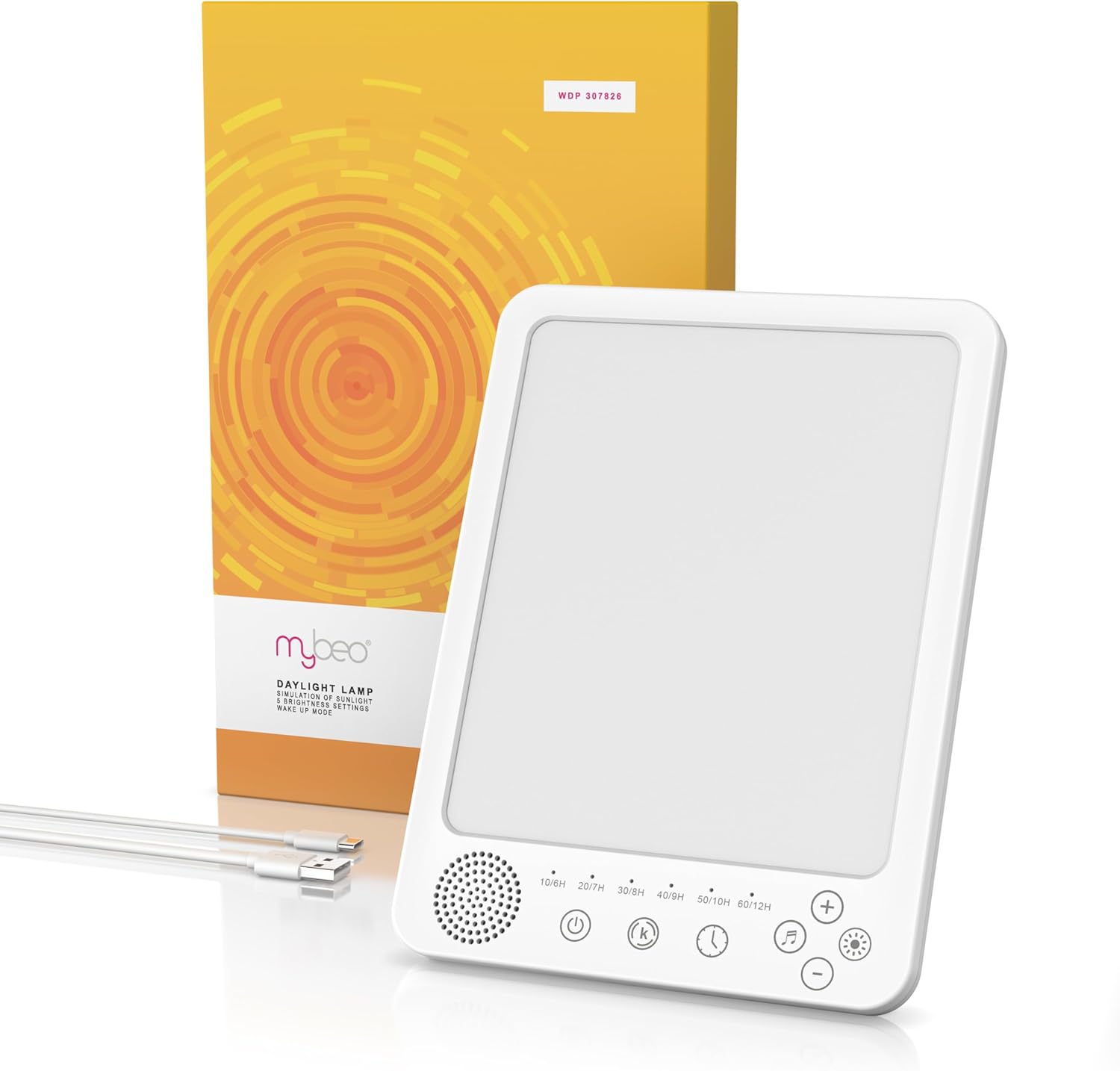CSL - Tageslichtlampe dimmbar mit WakeUp-Funktion - Simulation von Tageslicht - LED-Lichttherapie - Tageslichtlampe - Flimmer- und UV-freie LED-Technologie - 3 Lichttemperaturen - Timer – Bild 6