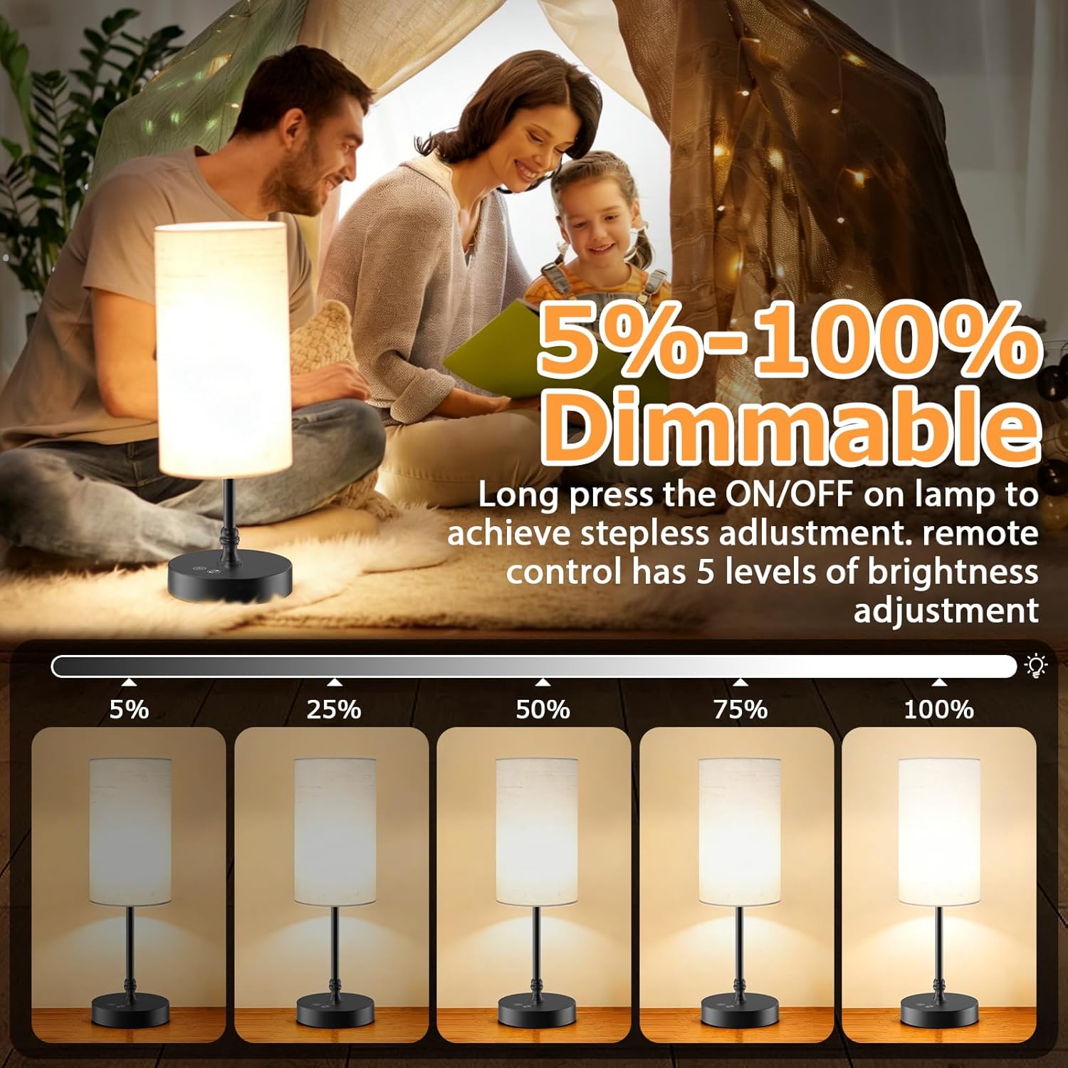 12000 Lux Tageslichtlampe mit Fernbedienung, CRI95 Vollspektrumlampe, dimmbar mit Timer & Speicher, UV-frei, 360° Rundumlicht, Lichttherapielampe für Zuhause & Büro, Energieklasse D, Schwarz – Bild 6
