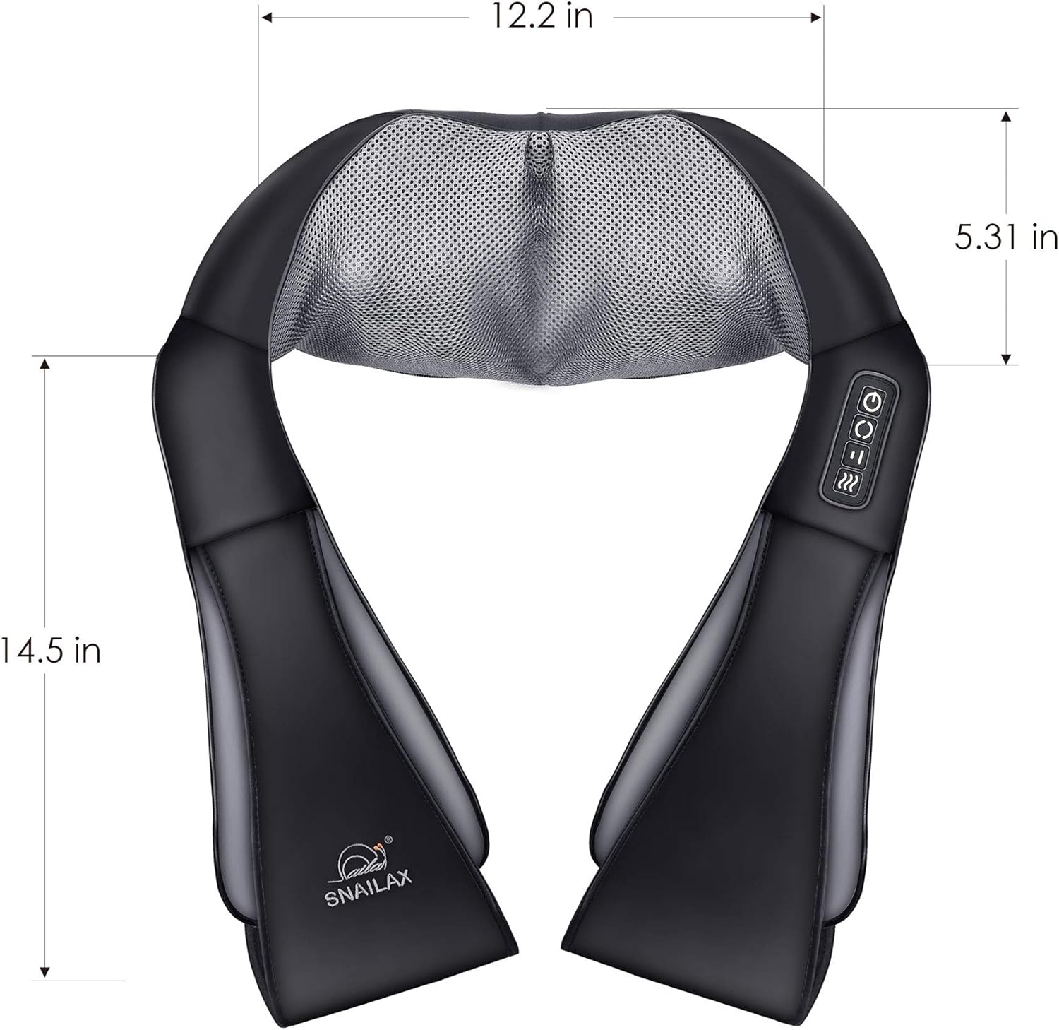 Snailax Kabelloses Massagegerät, Shiatsu-Nackenmassagegerät mit Wärmefunktion, Massagegerät mit 4D-Drehung, Muskelentspannung für Nacken, Schulter, Rücken, Geschenke für Männer/Frauen/Mama/Papa – Bild 8