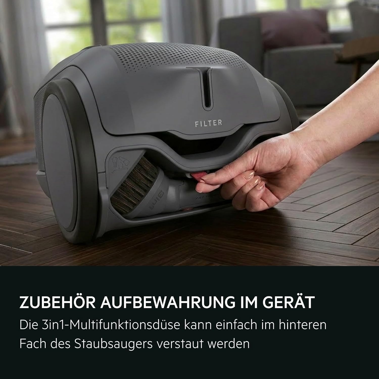 AEG Animal 8000 Staubsauger mit Beutel, Testsieger der Stiftung Warentest, hohe Saugleistung, Auto-Modus, 48 % recycelter Kunststoff, Tierhaardüse, HEPA-Filtration, 12 m, LED-Licht, AB81A2DG – Bild 13