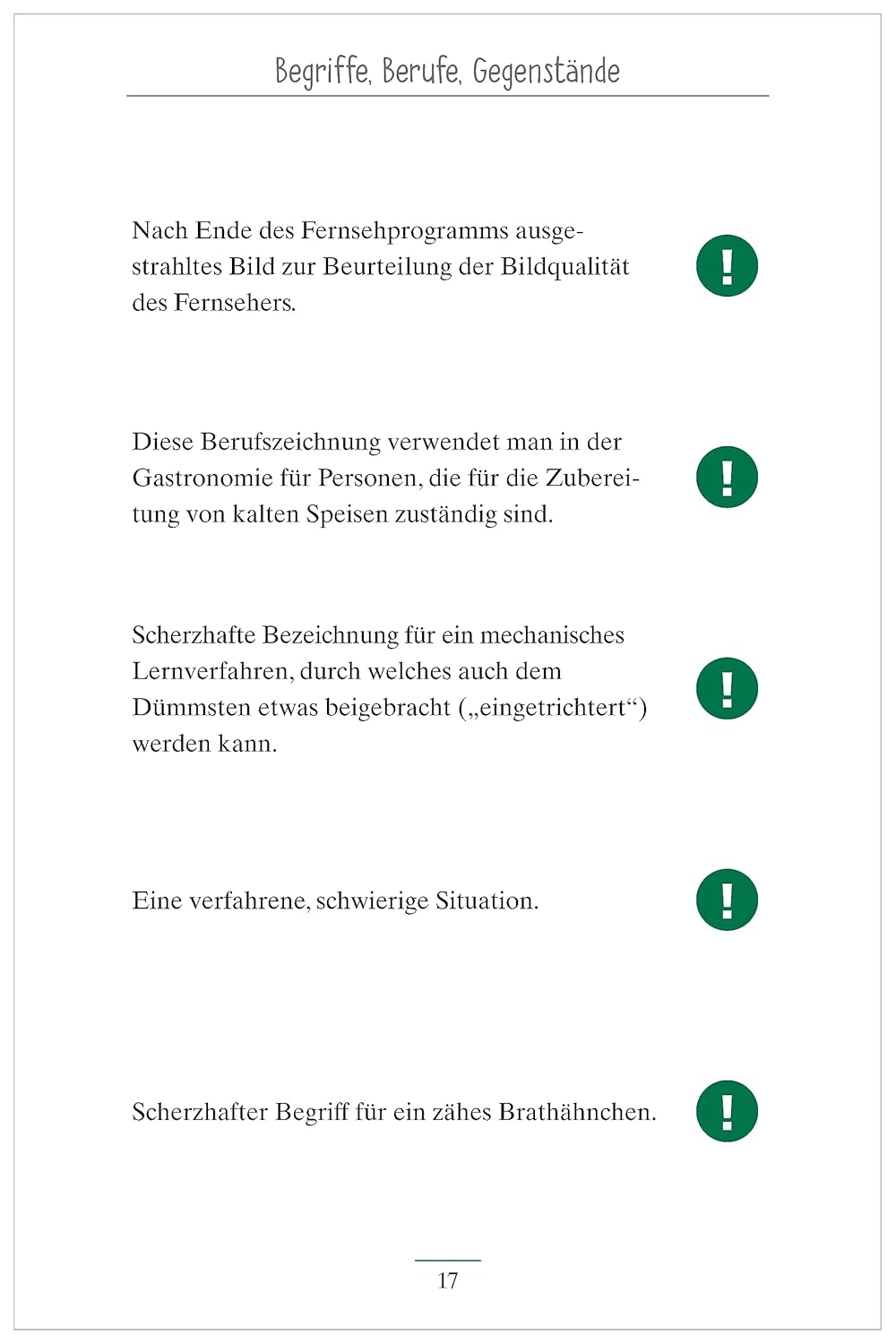 Demenz Beschäftigung. Das Quiz - Gedächtnistraining für Senioren. Fast vergessene Begriffe, Berufe, Gegenstände. Beschäftigung und Aktivierung mit ... für Senioren - auch mit Demenz, Band 3) – Bild 6