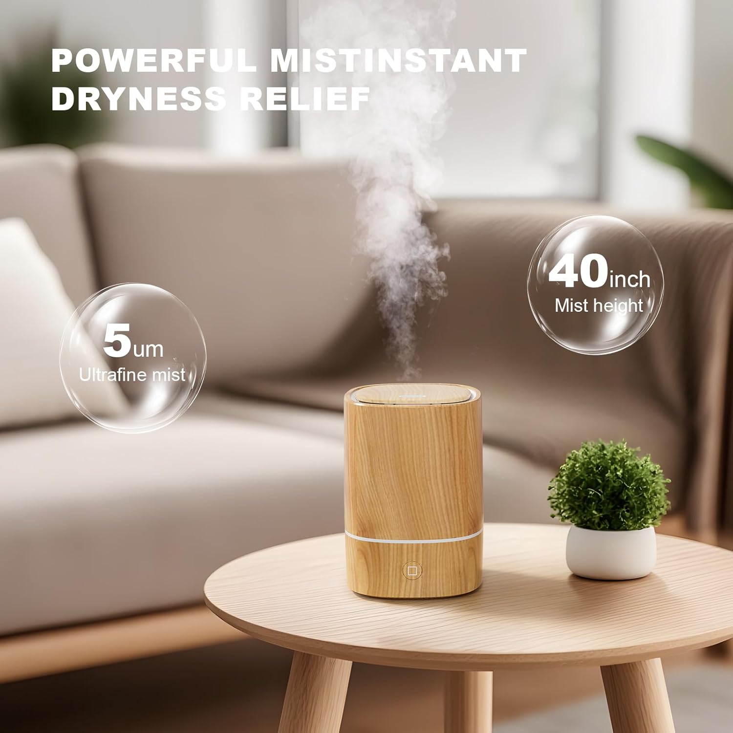 Nixtrve Aroma-Diffusor – 125 ml Ultraschall-Diffusor für ätherische Öle, kalter Nebel mit 7-Farben-LED-Licht, automatische Abschaltung, für Zuhause und Büro – Bild 6