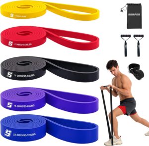 SURFOU Fitnessbänder Set mit 4 Wid...