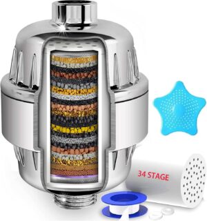 34-stufiger Duschfilter mit Vitamin...