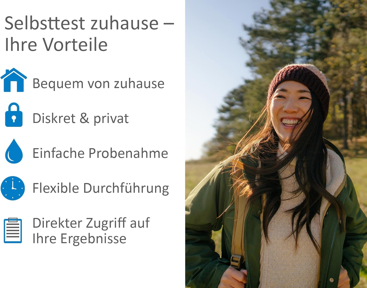 Schilddrüsentest, umfassender Test für Schilddrüsenerkrankungen, Autoimmunerkrankungen (z. B. Hashimoto), Laboranalyse von T3-, T4-, TSH- und aTPO-Werten, Verisana – Bild 3