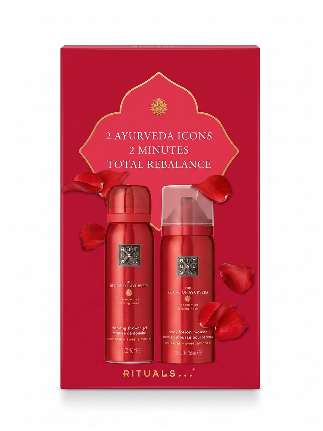RITUALS The Ritual of Yozakura Geschenkset Schäumendes Duschgel und Körperlotion-Mousse, schwarzer Reis und Yoshino-Kirsche, je 50 ml