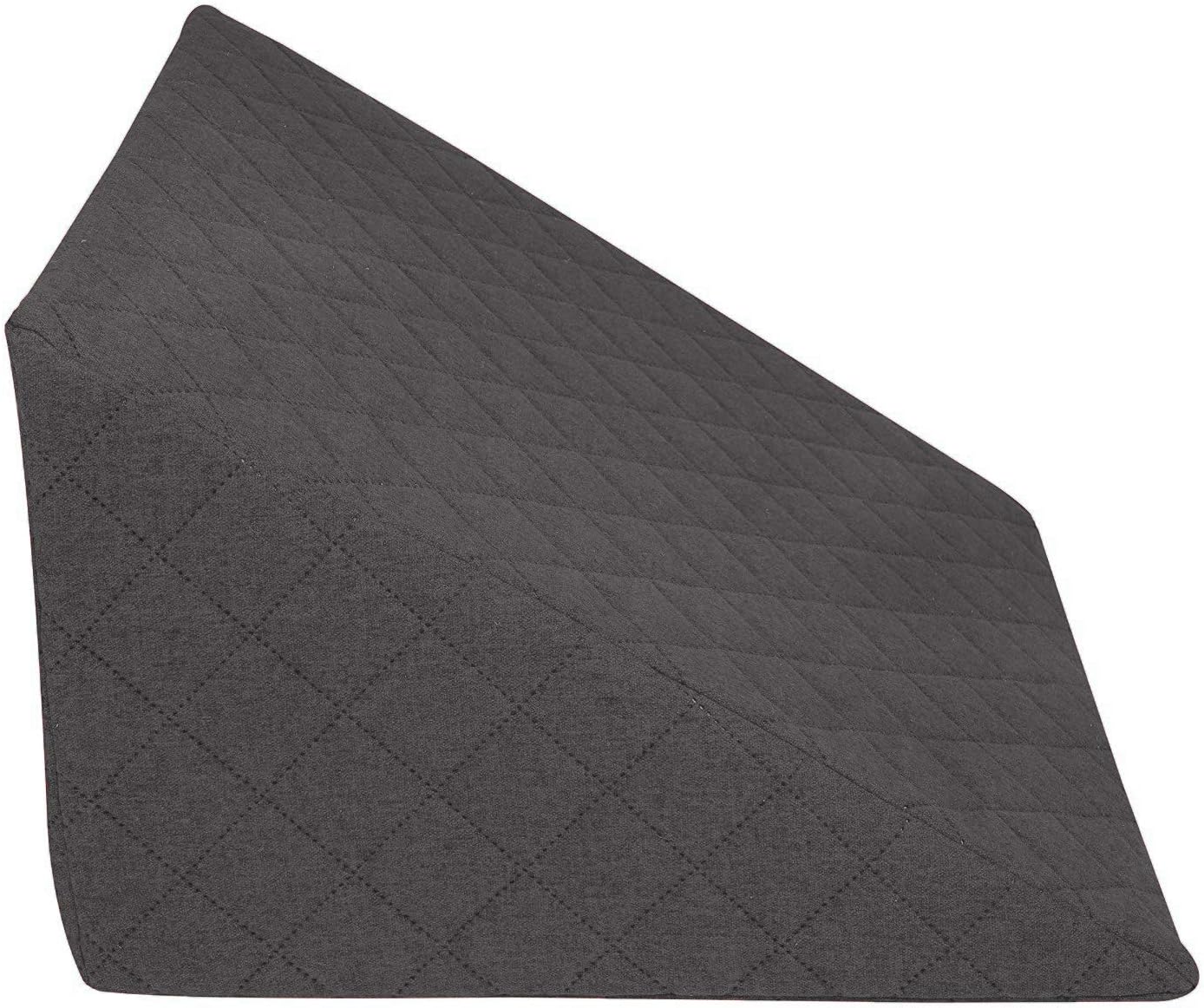 Rückenkissen 60 x 50 x 30 cm, bequemes Lesekissen für Bett und Sofa, formstabile Rückenlehne, ideal zum Lesen oder Gaming, Kissen, vielseitiges Rückenkissen, Anthrazit – Bild 2