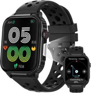 Parsonver Herren-Smartwatch mit int...