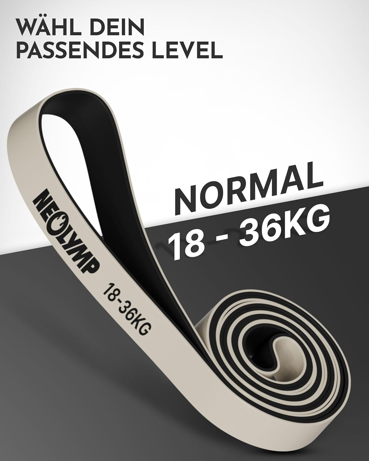 NEOLYMP Widerstandsbänder aus doppelt beschichtetem Naturlatex mit Fitness-E-Book – lange Fitnessbänder für Krafttraining, Widerstandsbänder, Klimmzugbänder – Bild 2