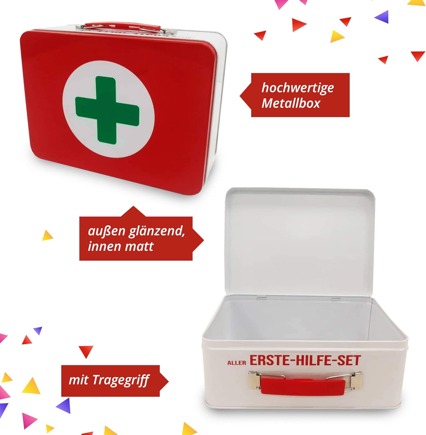 Longfair Geburtstagsgeschenk – Geschenkbox für alle Erste-Hilfe-Sets, lustiger Lebensmittel-Geschenkkorb, das Original, Scherzartikel zum Geburtstag – Bild 7