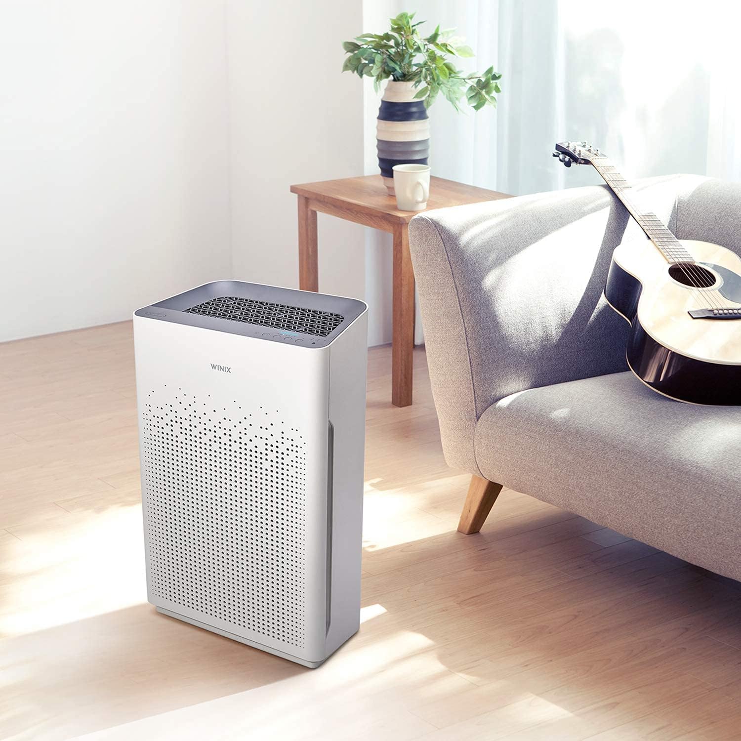WINIX Zero-S Luftreiniger für Allergiker, CADR 400 m³/h, 100 m², Luftreiniger für Raucherzimmer gegen Allergien, Staub, Pollen, Tierhaare, Luftqualitätsanzeige, automatischer Schlafmodus, weiß – Bild 6