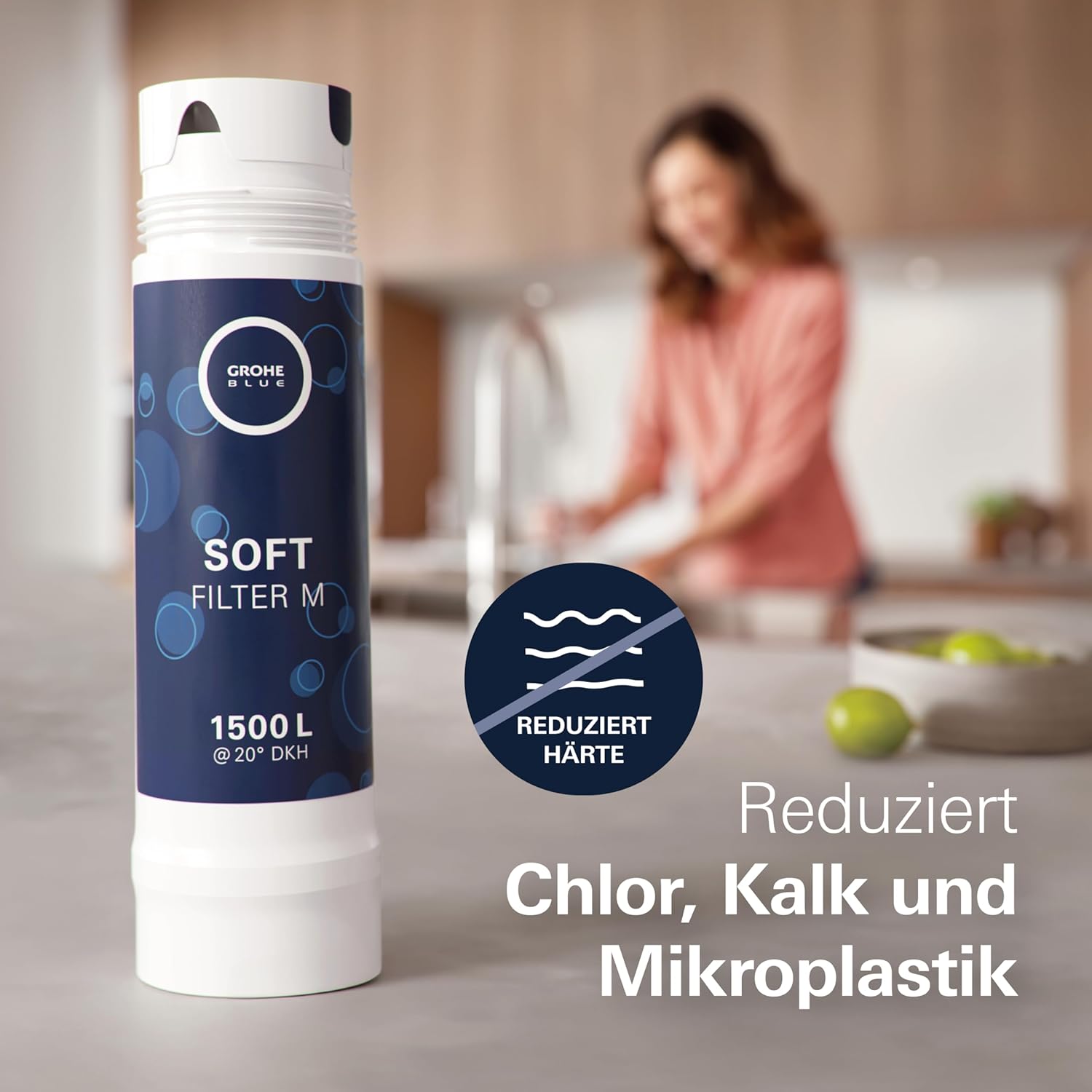 Grohe 40430001 1500-L Filter für Blaufiltersystem, Chrom, M – Bild 5