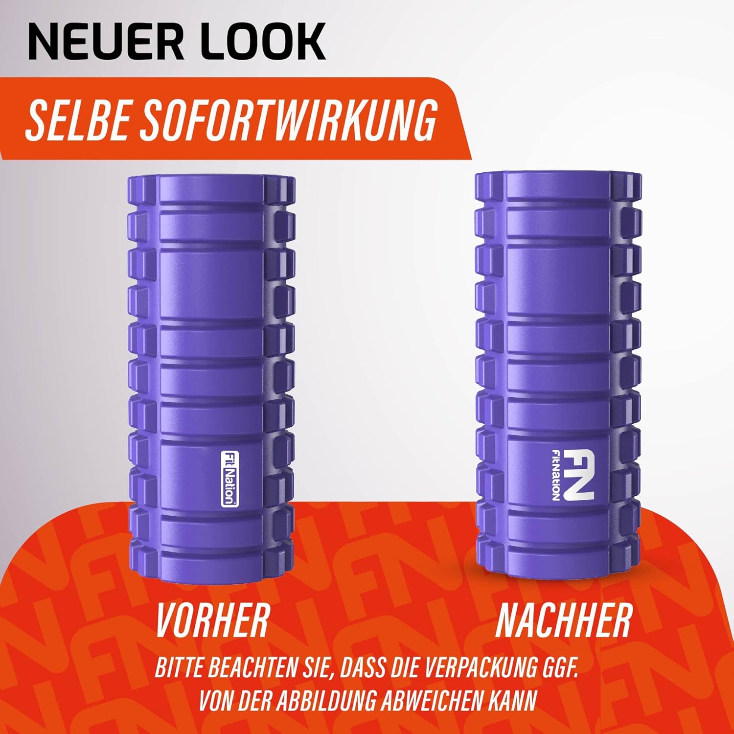 Fit Nation Faszienrolle – Schaumstoffrollen-Set zur Selbstmassage mit Übungsbuch – Sport-Massagerolle für Anfänger, Profis, Damen und Herren – Bild 6