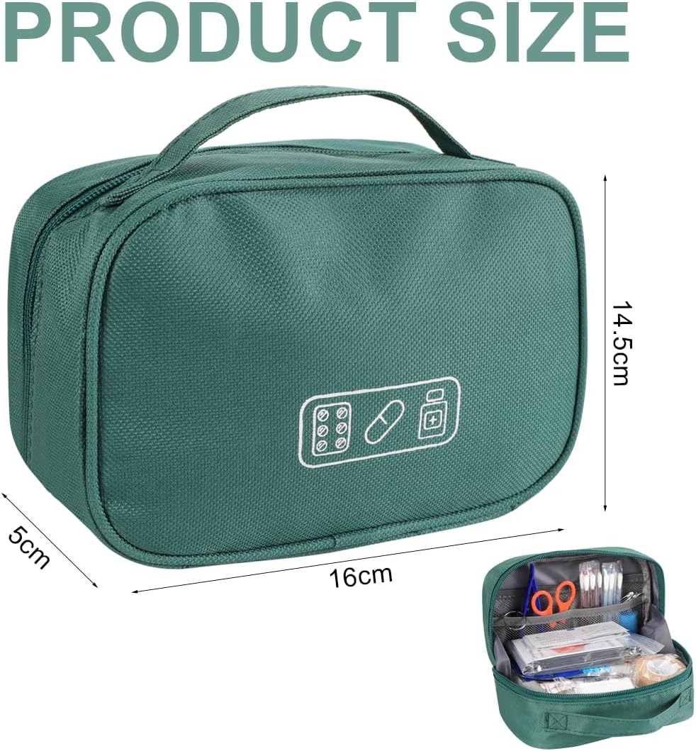 Erste-Hilfe-Set, 98-teilig, Notfalltasche, Notfallset, klein, für Zuhause, Auto, Reisen, Büro, Sport, Wandern, Camping, Rettung – Bild 2