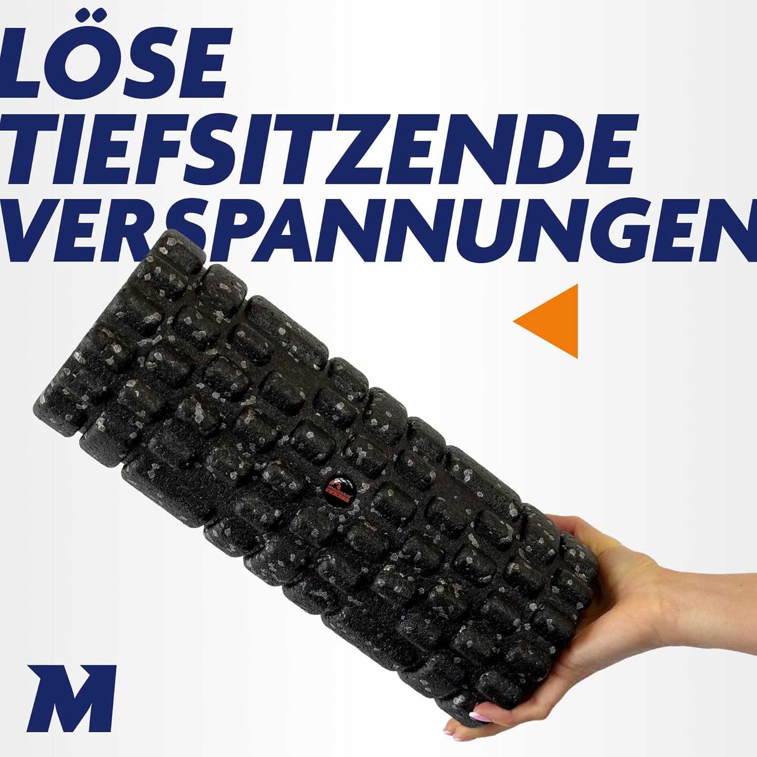 Faszienrolle mit Noppen 33 x 14 cm EPP – Massagerolle hart für Rücken, Beine & Triggerpunkte – Fitness-Schaumstoffrolle für Muskelregeneration, Yoga & Physiotherapie – Bild 2
