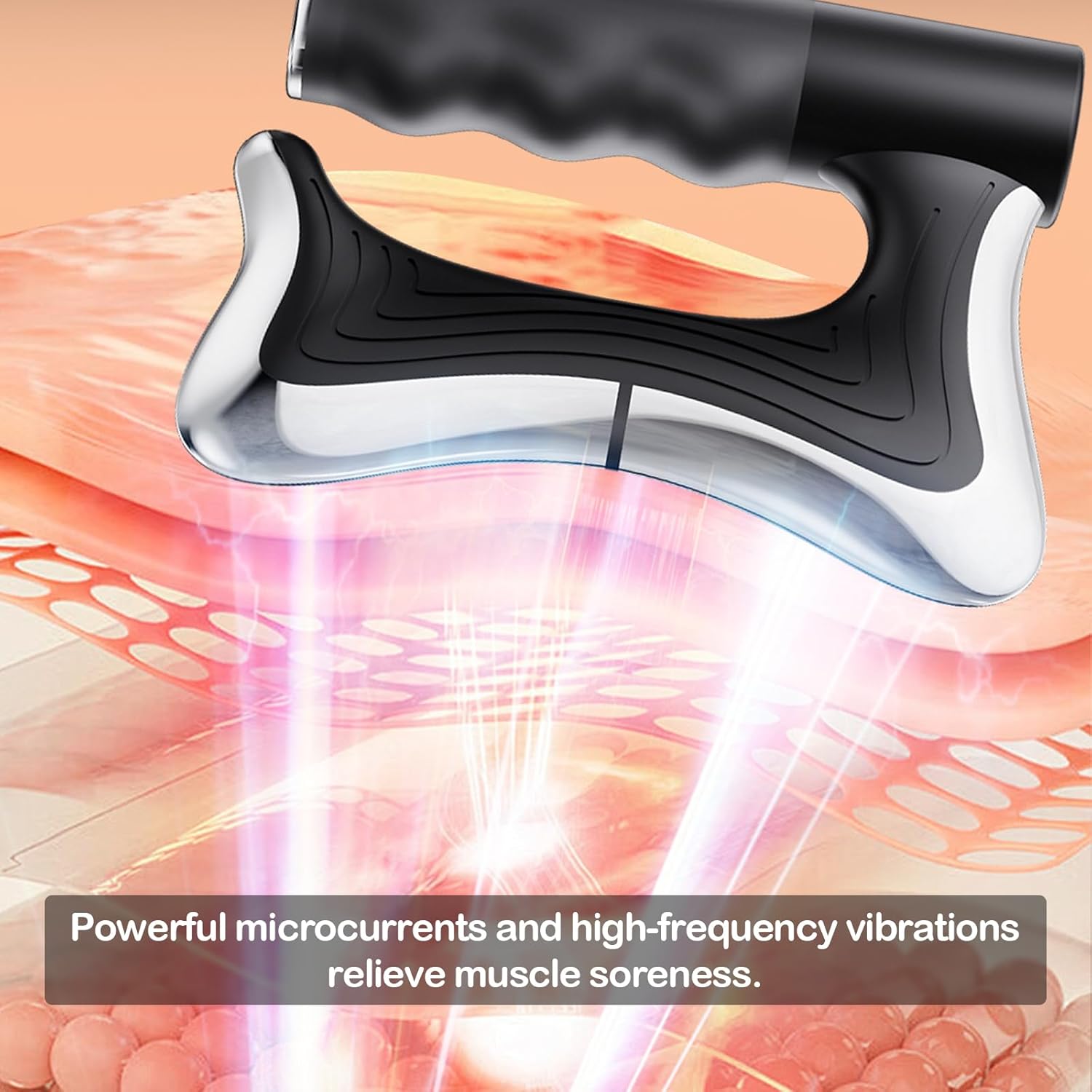 Elektrisches Faszienmessgerät mit Heizfunktion, EMS & Vibration, 3 Modi, 10500 U/min Hochgeschwindigkeitsvibration, Cellulite-Massagegerät für Rücken, Nacken, Schultern, Arme, Taille, Gelenke und Beine – Bild 5
