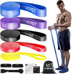 FitBeast Widerstandsband-Set, 5 ver...