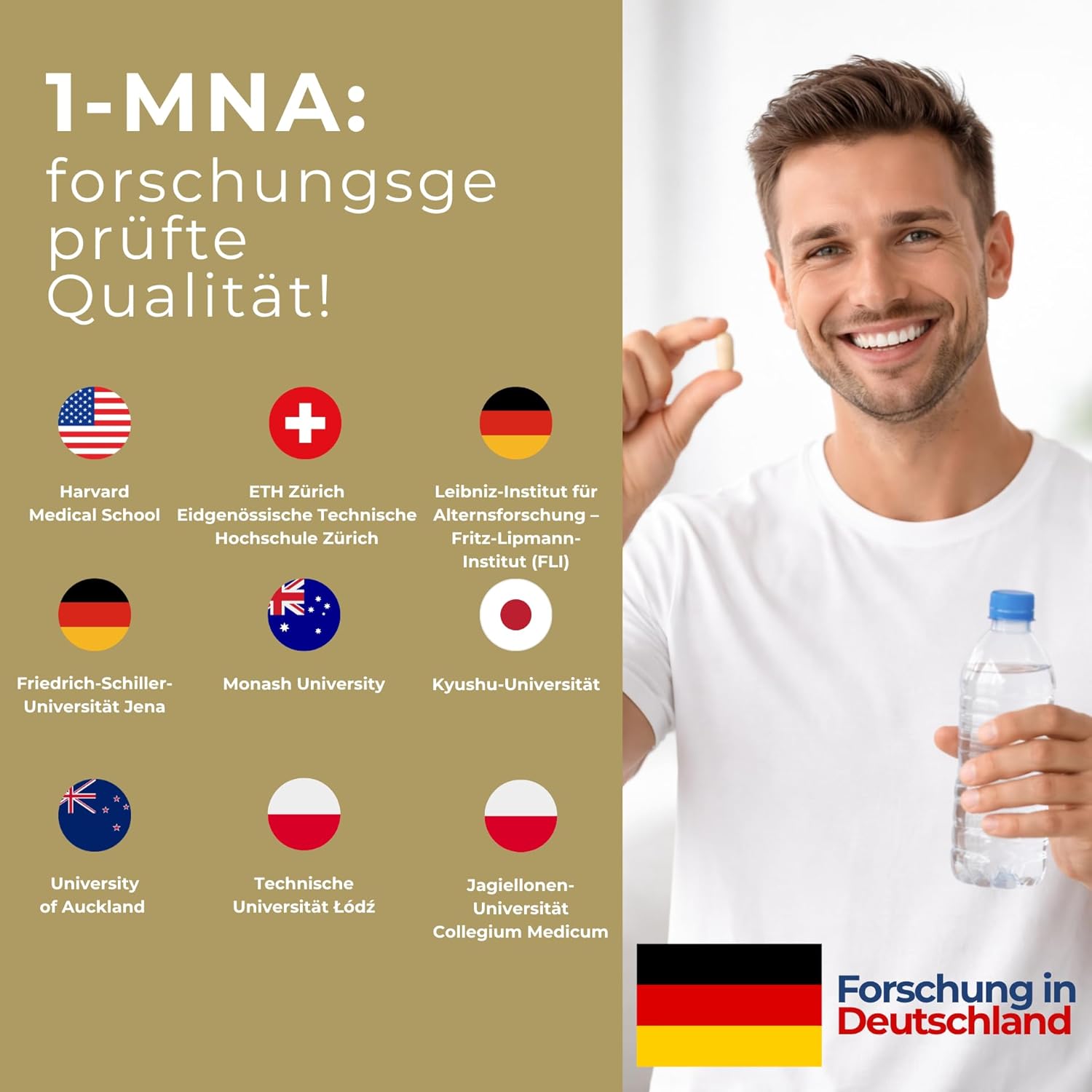 1-MNA PRO, optimierendes NAD+, Sirtuin-Aktivator, Anti-Aging, doppelte Dosis für schnellere Wirkung, Biohacking-Ergänzung, Unterstützung der Zellgesundheit, 30 Kapseln – Bild 8