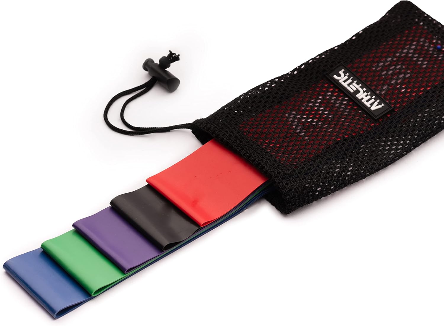 Athletic Aesthetics Premium Fitnessband-Set (Fitnessband-Sets + Tasche und Übungsanleitung) – Widerstandsbänder, Widerstandsbänder, Widerstandsbänder, Trainingsbänder, Loop-Bänder, Mini-Bänder. – Bild 2