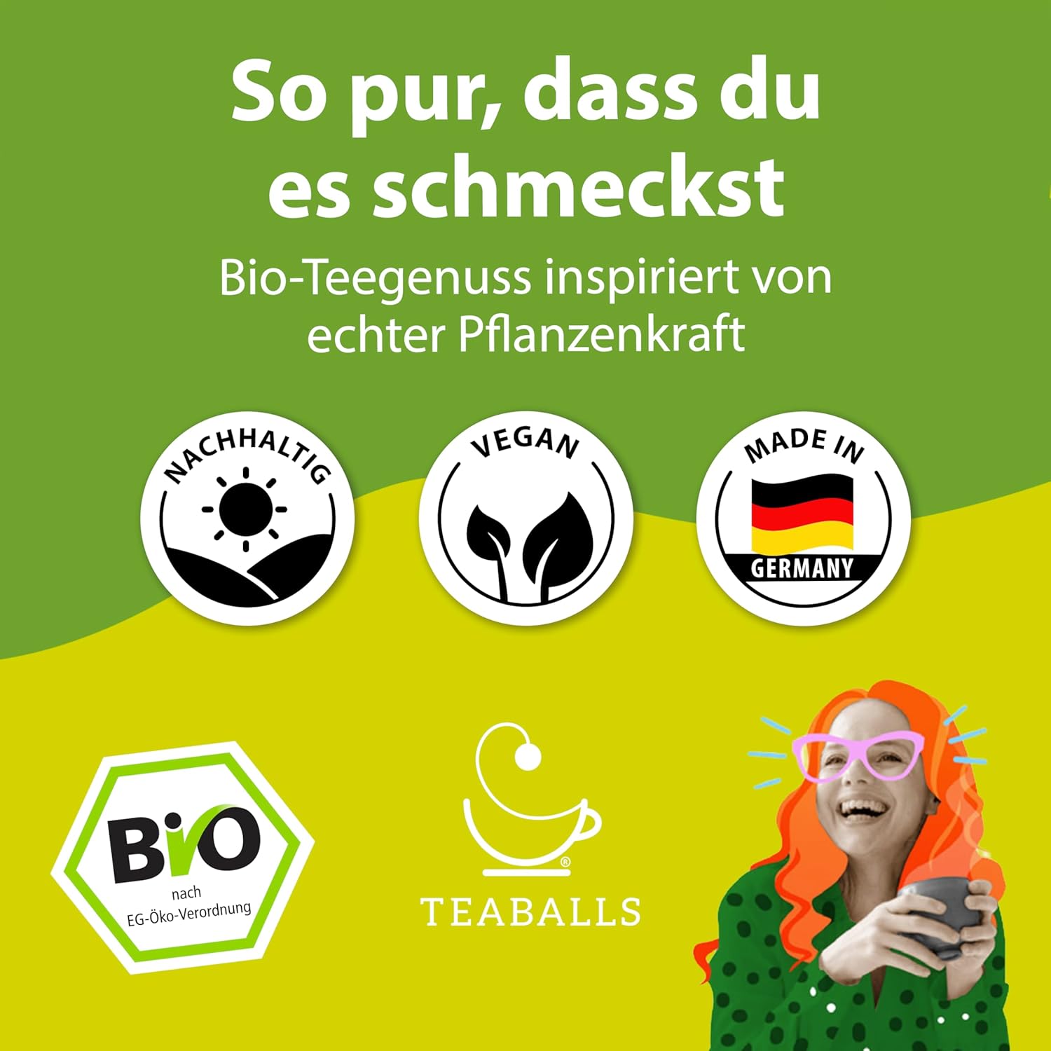 TEABALLS Bio – 3er-Set Feel Good – Ingwer-Kurkuma-Orange, Guten-Morgen-Tee, Chai Latte – ca. 120 Tassen – Bio-Tee ohne Beutel, nur mit heißem Wasser, zuckerfrei – Geschenk zum Wohlfühlen – Bild 9