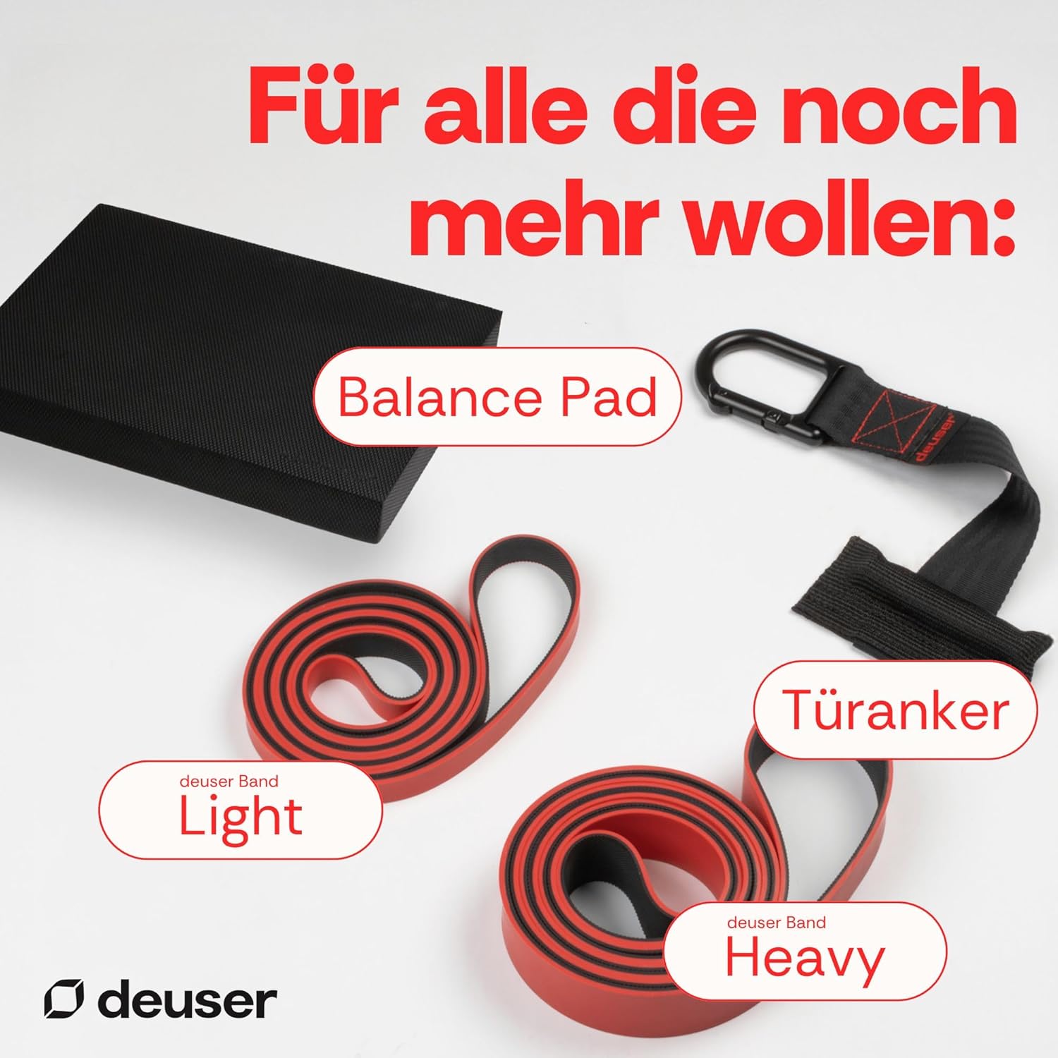 Deuser Band Original Resistance Band, Gymnastikband aus Naturkautschuk, vegan, rutschfest, Made in Germany, Fitnessbänder für Krafttraining, Fitness, Yoga – Bild 7