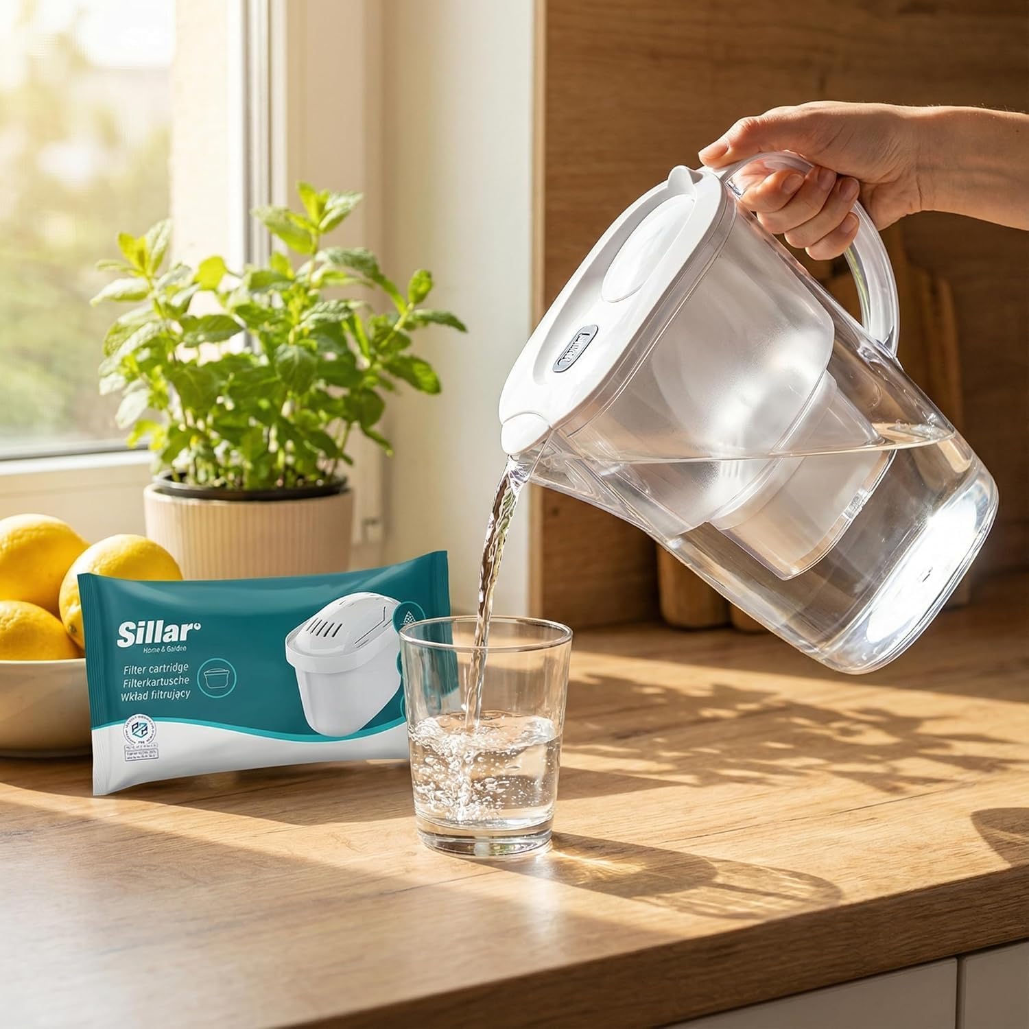 Sillar Wasserfilterkartuschen – 6er-Set – kompatibel mit Brita Maxtra+, Marella, Elemaris, Style – BPA-frei – effektiver Kalkfilter für reines Wasser – Bild 9