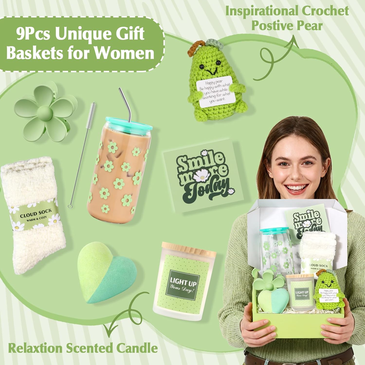 Geschenkset für Frauen, Entspannungsgeschenke, beste Freundin, Geschenk für kleine Auszeiten, Wellness-Selfcare-Geschenkidee für Frauen, Geburtstag, Mut-Geschenkset Frau, Oma, sie, Mama, Schwester, Kollegen – Bild 6