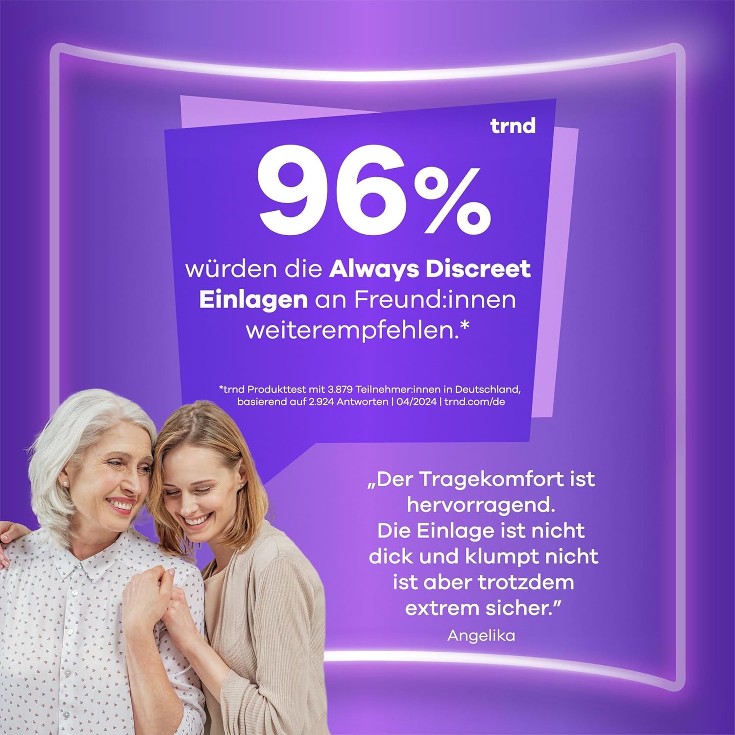 Always Discreet Inkontinenzeinlagen für Damen, Normal, 40 Stück, Rundumschutz, Unglaubliche Diskretion – Bild 7