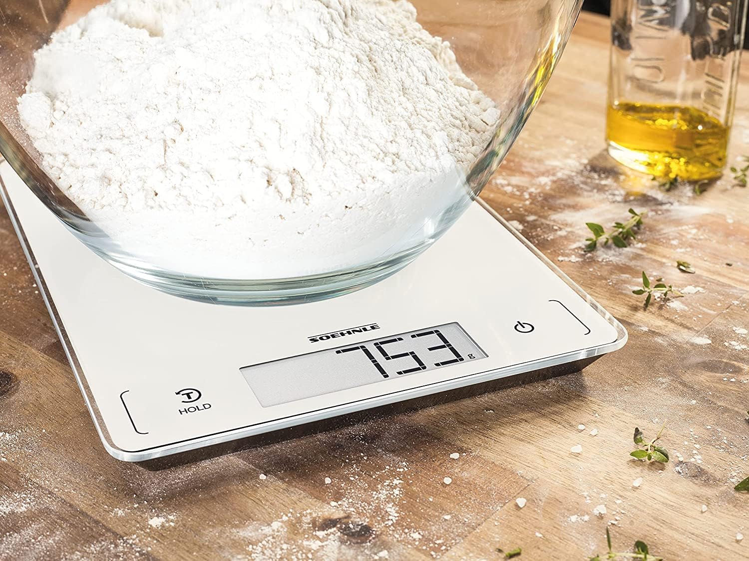 Soehnle Page Professional Digitalwaage für max. 15 kg digitale Küchenwaage mit großer Wiegefläche und Tarafunktion, praktische Haushaltswaage mit Hold-Funktion – Bild 6