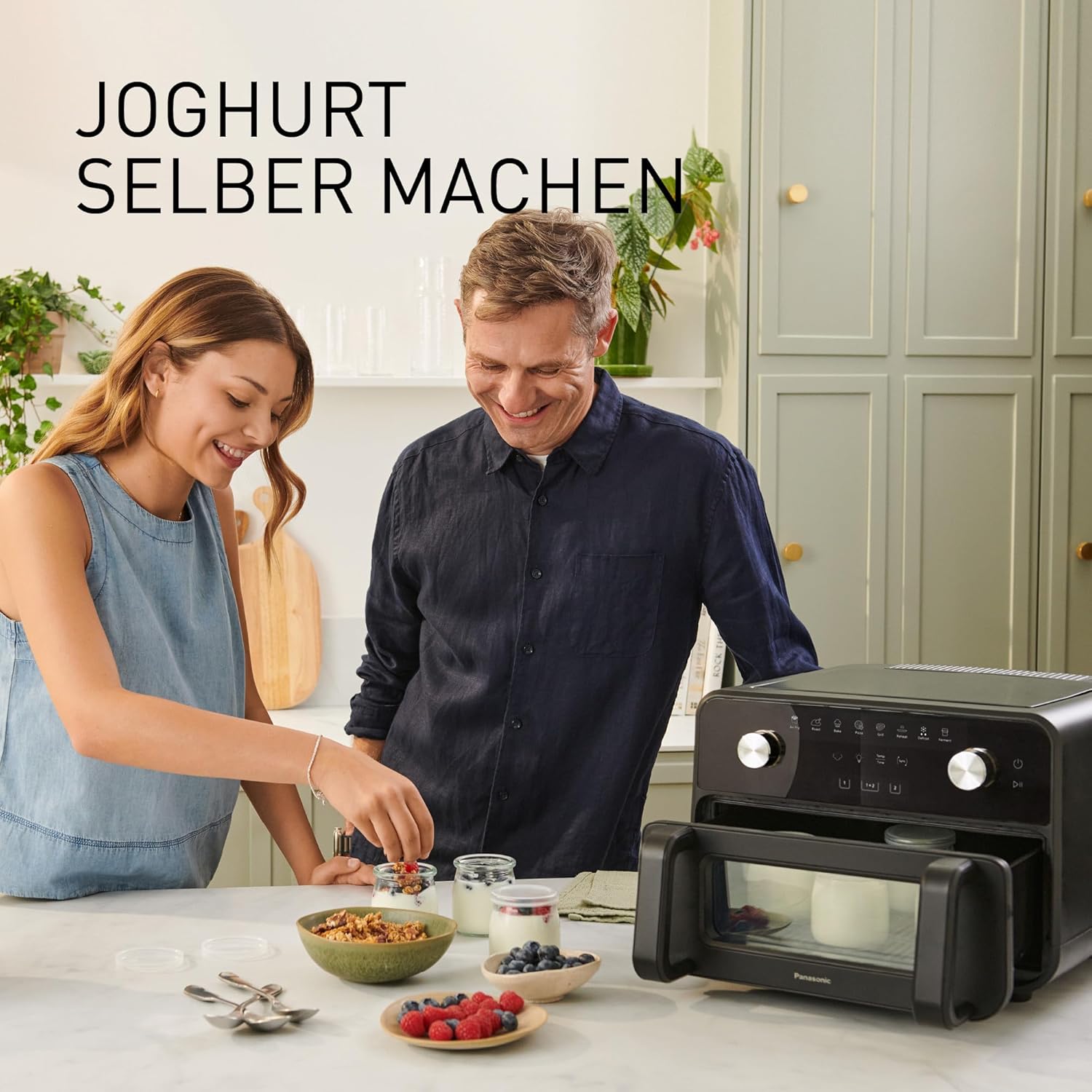 Panasonic NF-BC1000 Flex Heißluftfritteuse mit Sichtfenster, XL flexibler Garkorb, herausnehmbare Trennwand für 2 Kochzonen, 9,6 Liter, 30–230 °C, sanfter Dampf, 8 Voreinstellungen, leicht zu reinigen, Schwarz – Bild 15