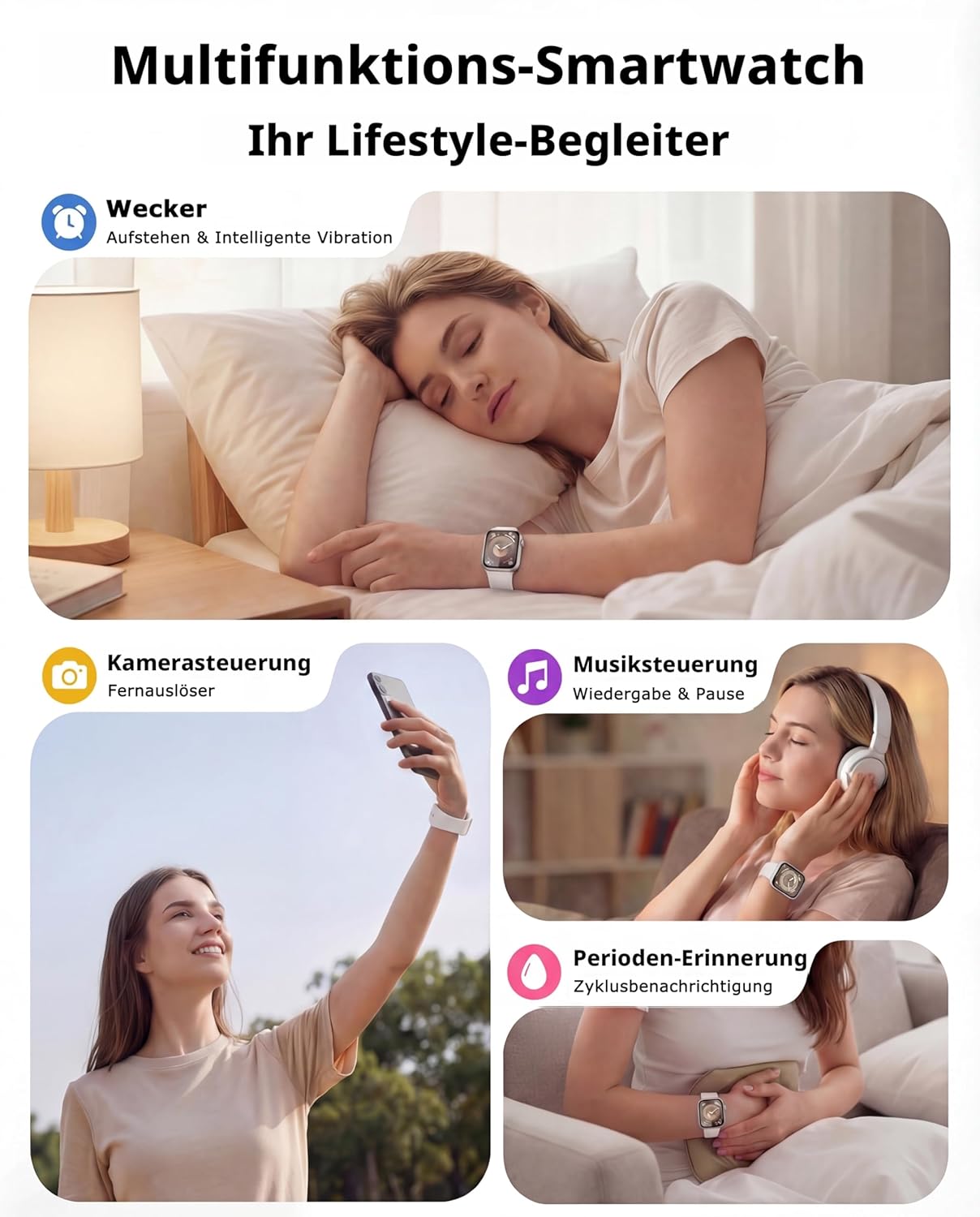 RLQA Smartwatch Damen Herren G104S Starlight – Bild 6