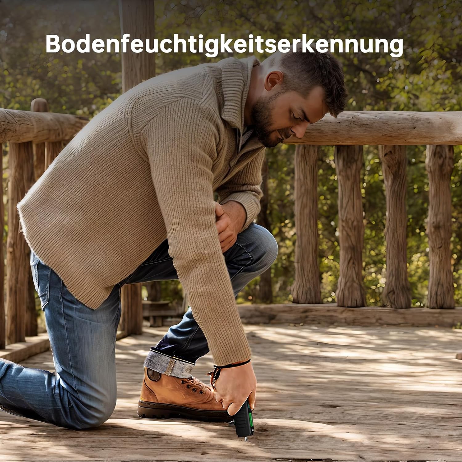 Feuchtigkeitsmesser, ERICKHILL EWM03 Stifttyp Holzfeuchtemesser mit 5 Modi, LCD-Display mit grüner Hintergrundbeleuchtung, Holz- und Baumaterial-Schimmeldetektor – Bild 7