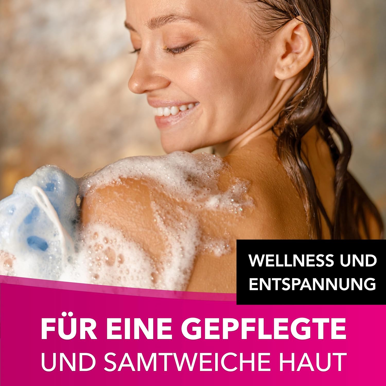 Accentra - Let's Celebration Damen-Geschenkset in Champagnerflasche aus Kunststoff – Bade- & Duschset mit Teerose & Samt inklusive Duschgel, Bodylotion & Badesalz – 3-teiliges Wellness-Set für Damen und Mädchen – Bild 8