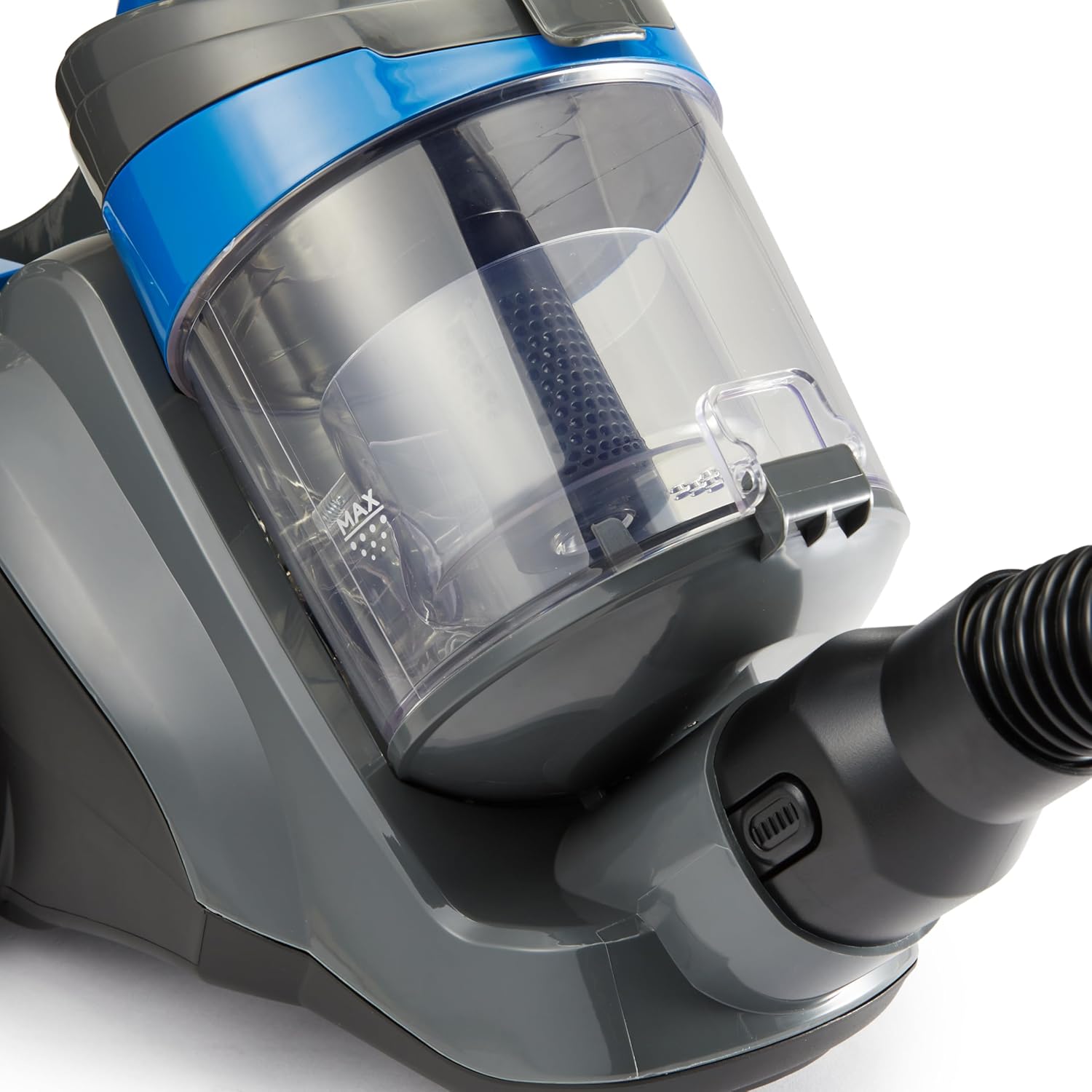 Amazon Basics Staubsauger ohne Beutel, 1,7 l, kompakt, leicht, mit Dreifach-Aktionsdüse, HEPA-Filter, 850 W, für Teppiche und Hartböden, Schwarz und Blau – Bild 4