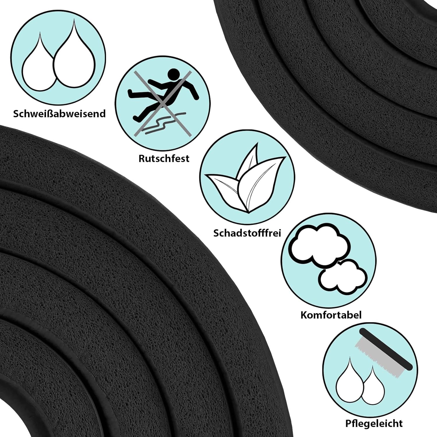 ALPIDEX Yogamatte extra dick 1,5 cm, Gymnastikmatte, 3 Größen, E-Book, rutschfest, phthalatfrei, Fitnessmatte, Gymnastik, Pilates, Sport, Physio, HIIT, Yoga, Trainingsmatte, Schlafmatte – Bild 2