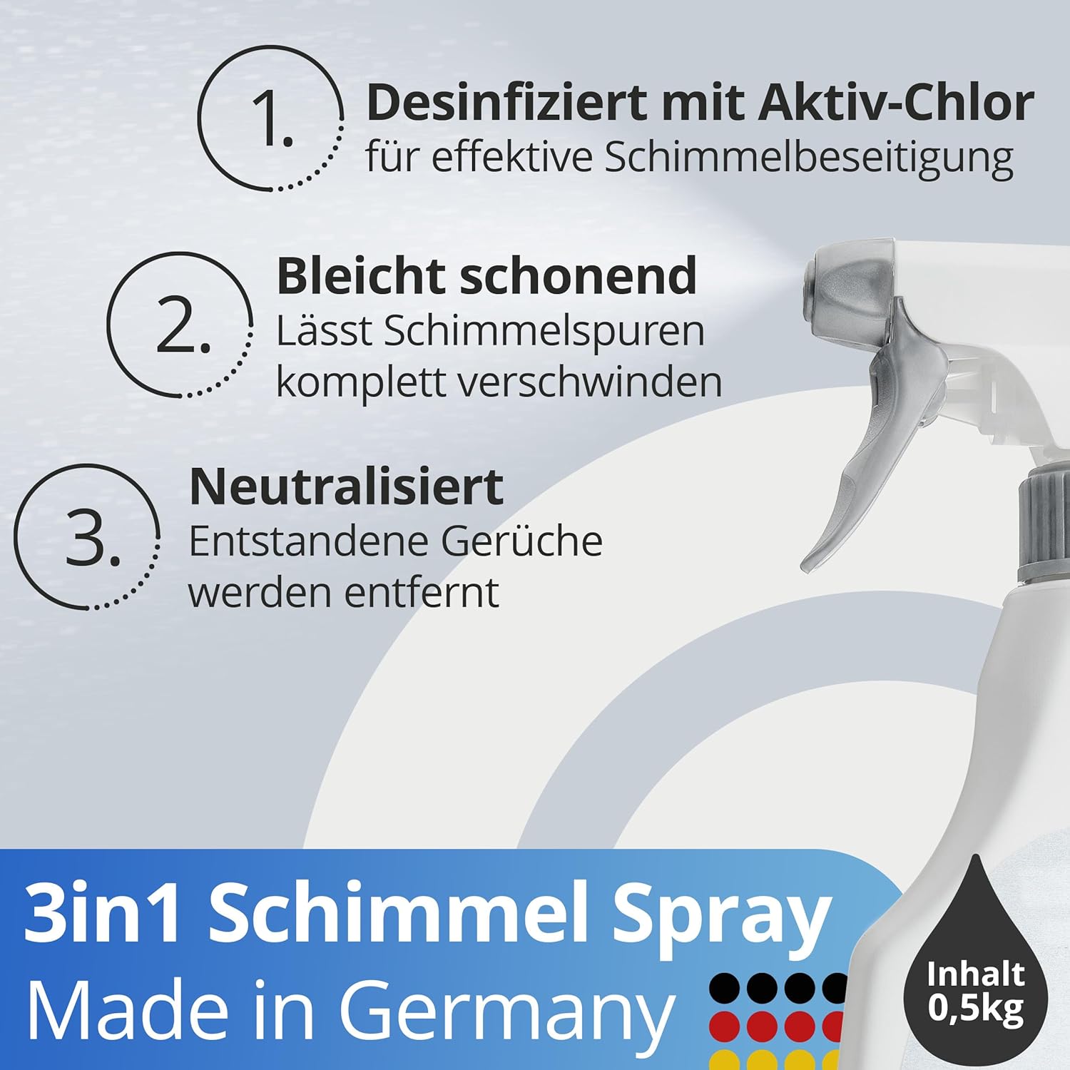 Nanoprotect Mould Ex Pro – Professionelles Anti-Schimmel-Spray mit einzigartiger Haftwirkung zur vollständigen Entfernung von Schimmel & Bakterien, 0,5 kg – Bild 2