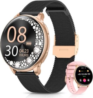 RUXINGX Damen Smartwatch 1,27 Zoll ...