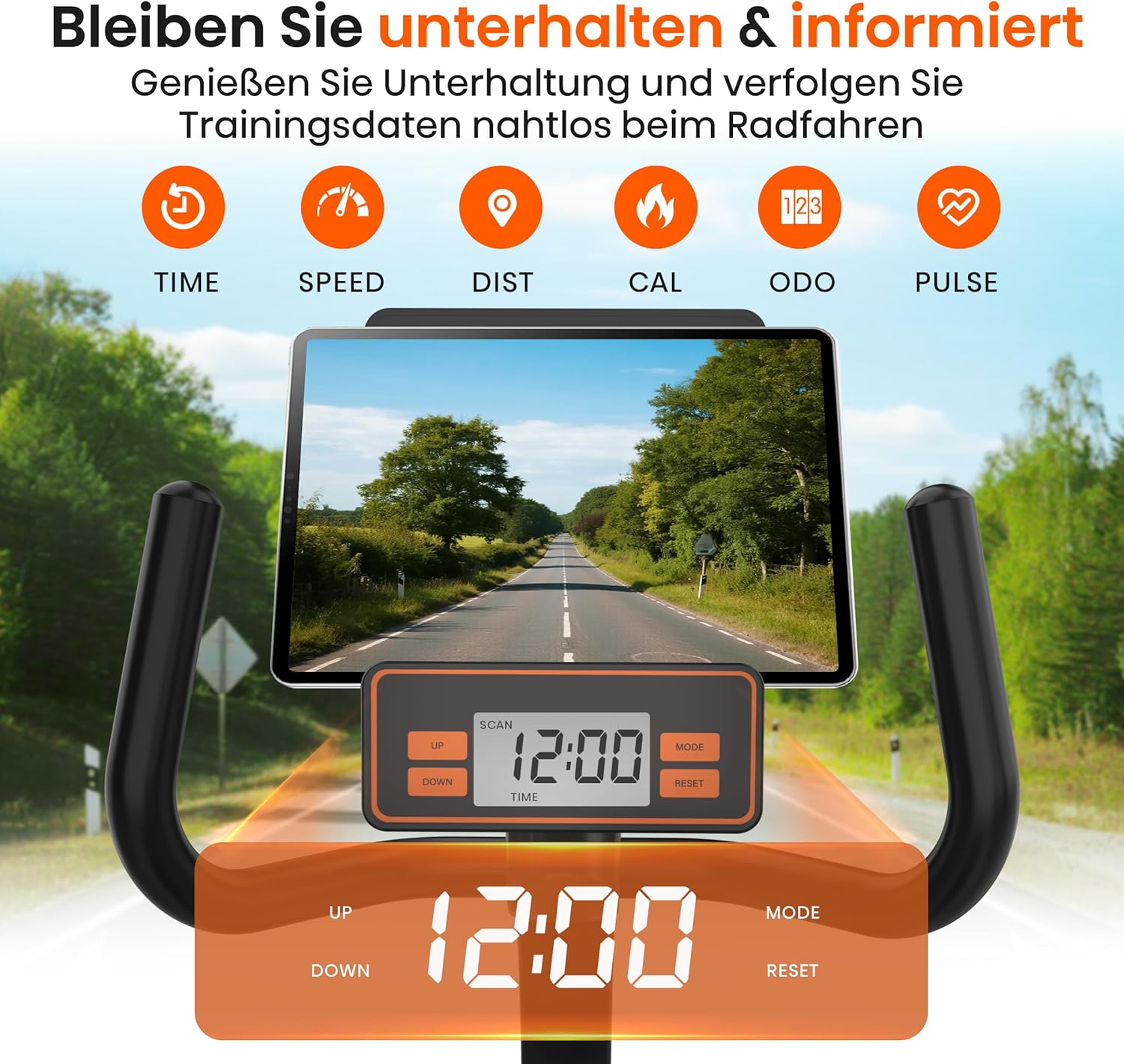 Niceday Liegeergometer für Senioren & Reha, 150kg belastbar & 90% vormontiert. Leiser Heimtrainer, Tiefer Einstieg, 16 Stufen, Ergonomischer Sitz & Rückenlehne – Geschenk für Mama & Papa – Bild 7