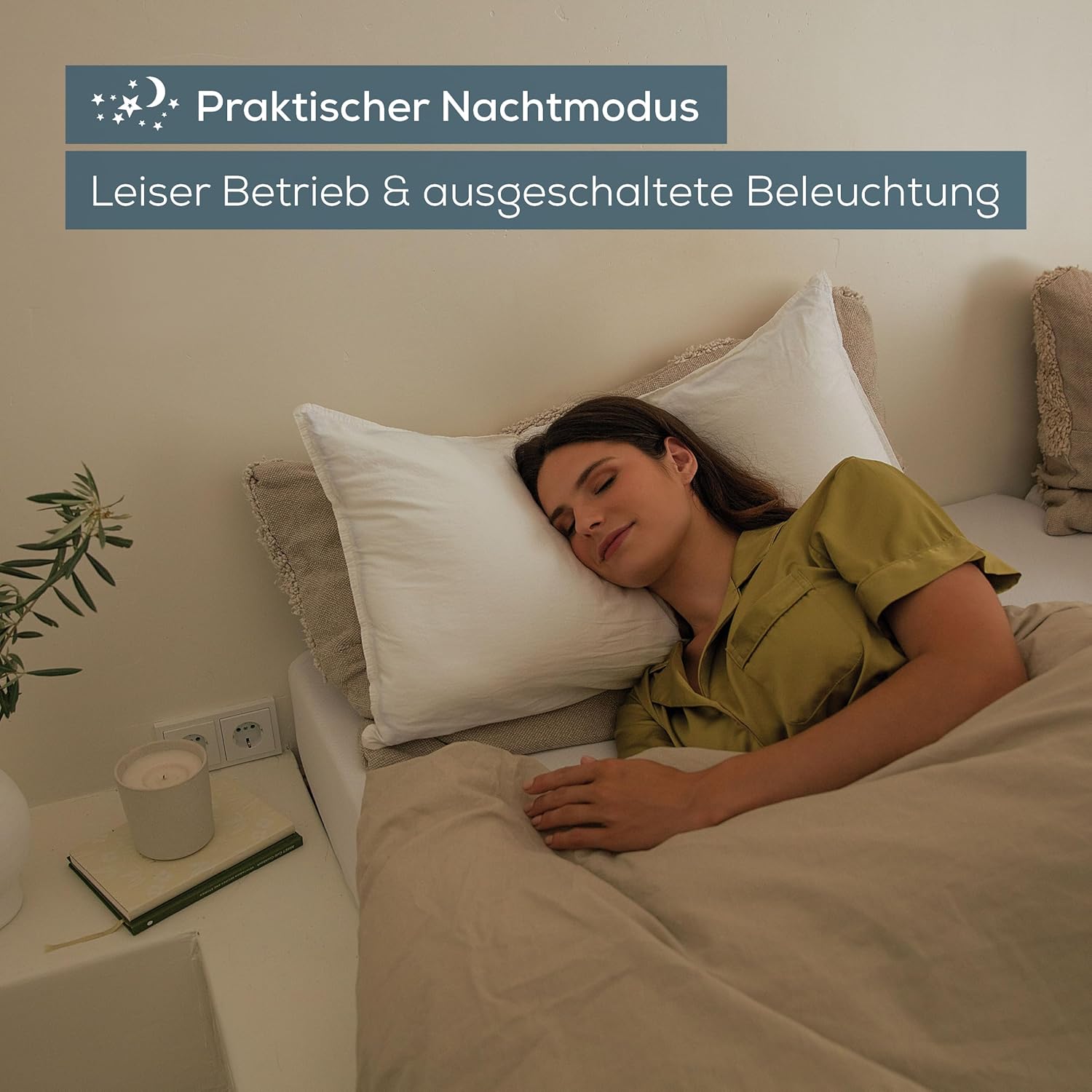 Beurer LB 37 Luftbefeuchter mit mikrofeinem Ultraschallnebel und Silent-Night-Modus mit Aromafunktion, braun, 681.13 – Bild 4
