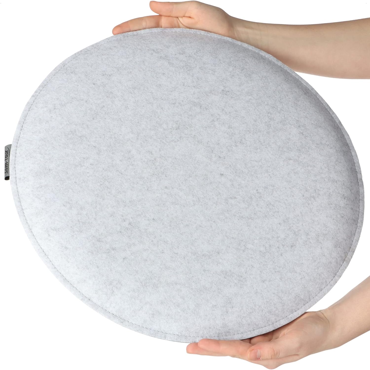 com-four 4 x Sitzkissen aus Filz, Ø 40 cm, gepolsterte Stuhlauflage, runde Sitzauflage für Esszimmer, Garten, Balkon, rutschfeste Unterseite mit Rutschschutz – Bild 5